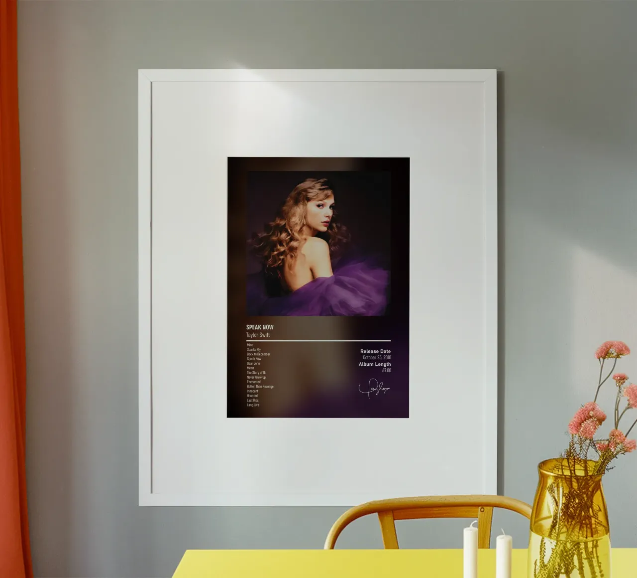 Speak Now (2010)  Taylor Swift carta hahnemühle da DGUnder