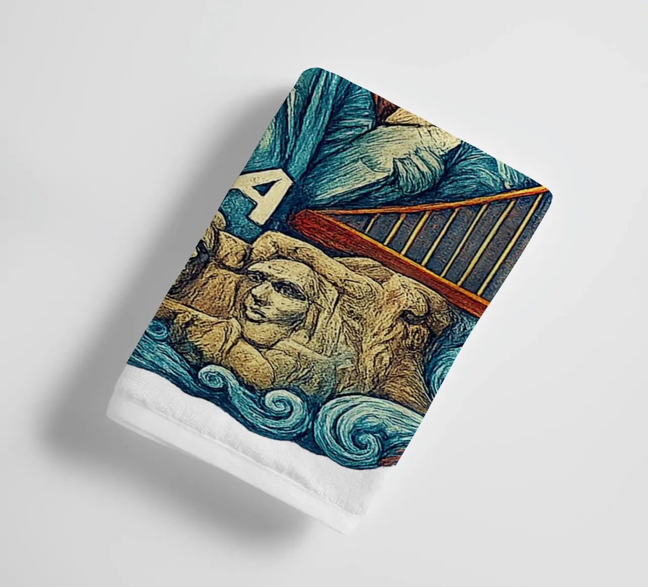 FREE USA U.S.A. towel by Vintage Van Gogh