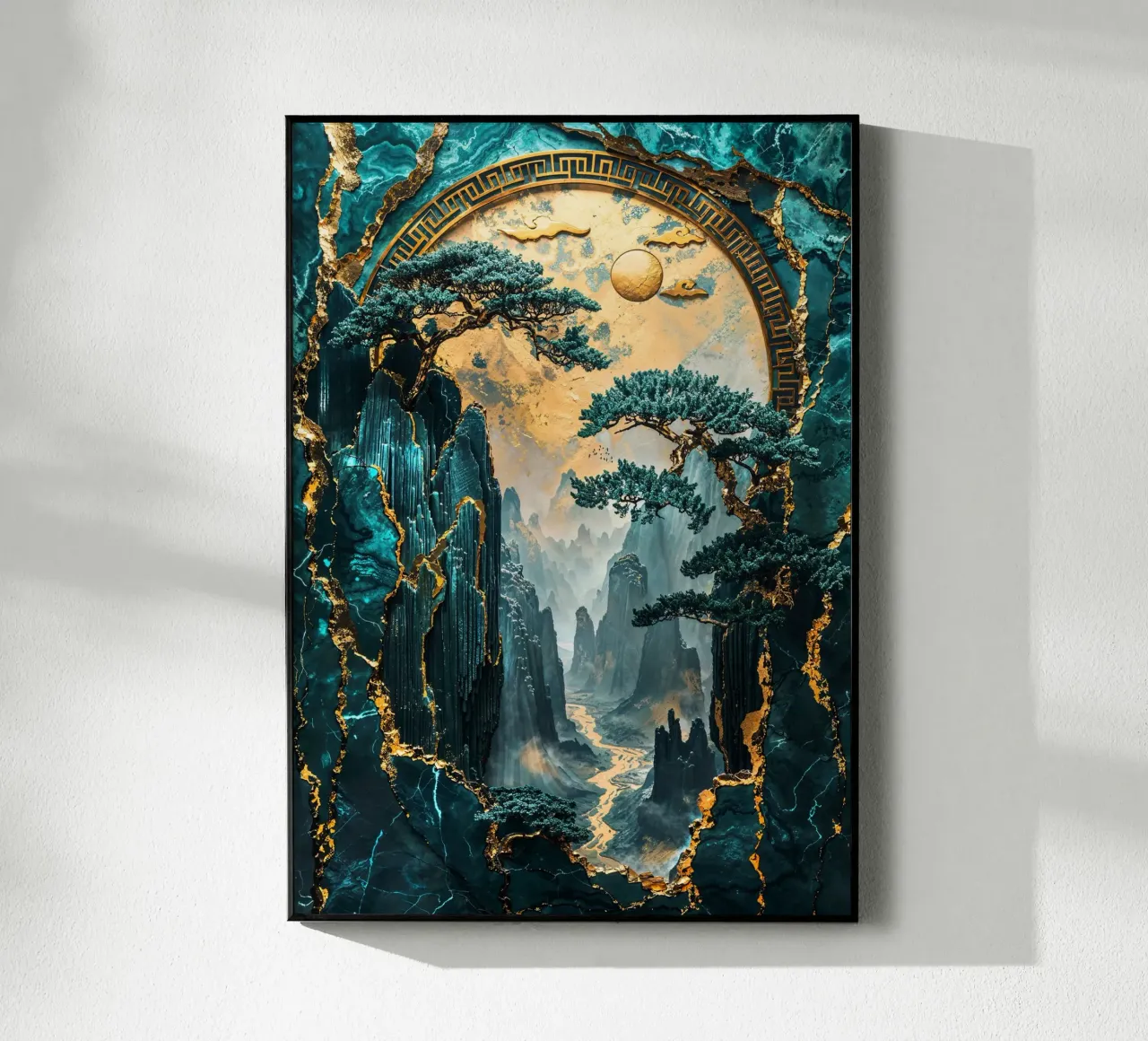 Kintsugi Mountain Realm plexiglass da Pixaverse