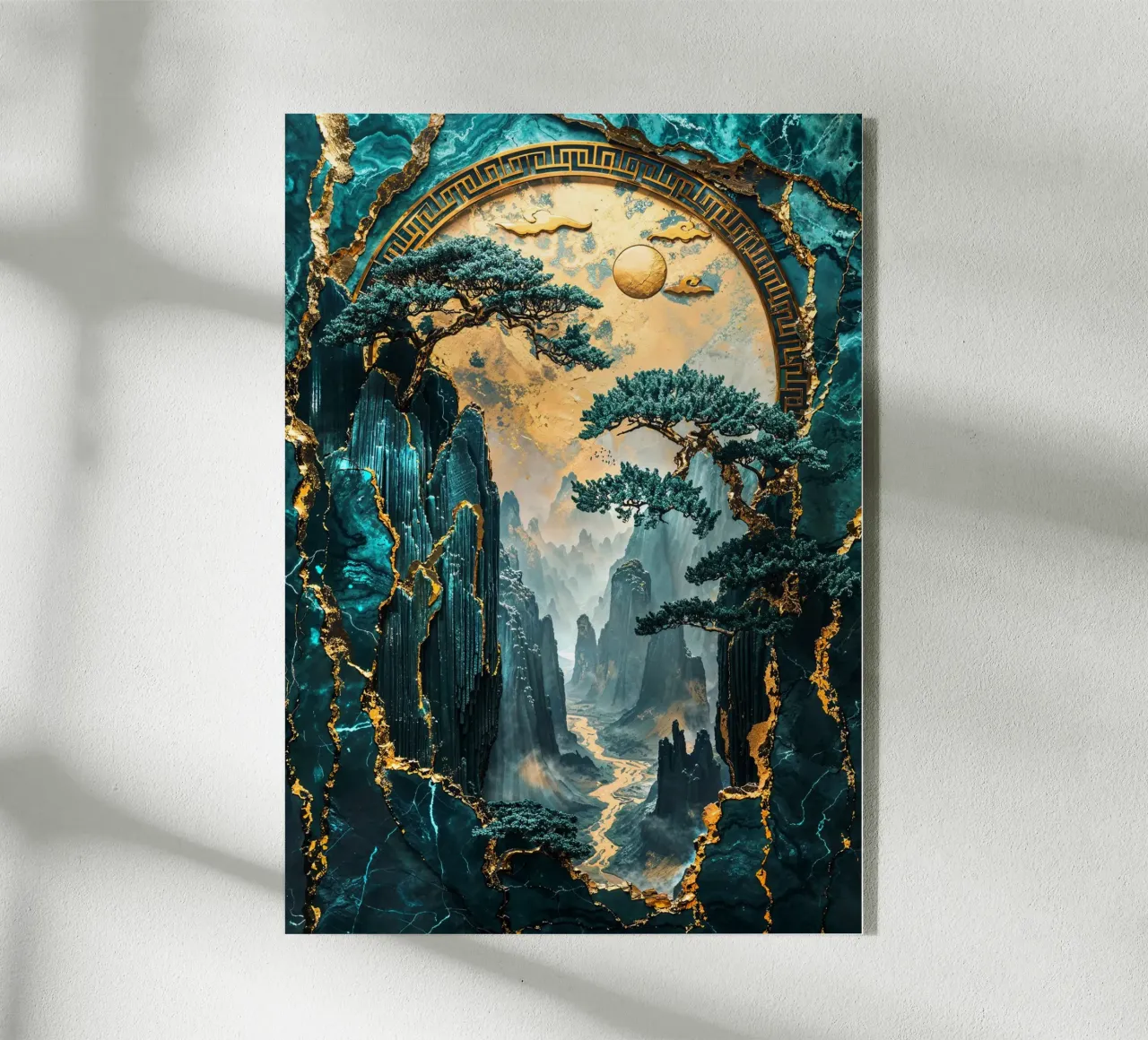 Kintsugi Mountain Realm plexiglass da Pixaverse