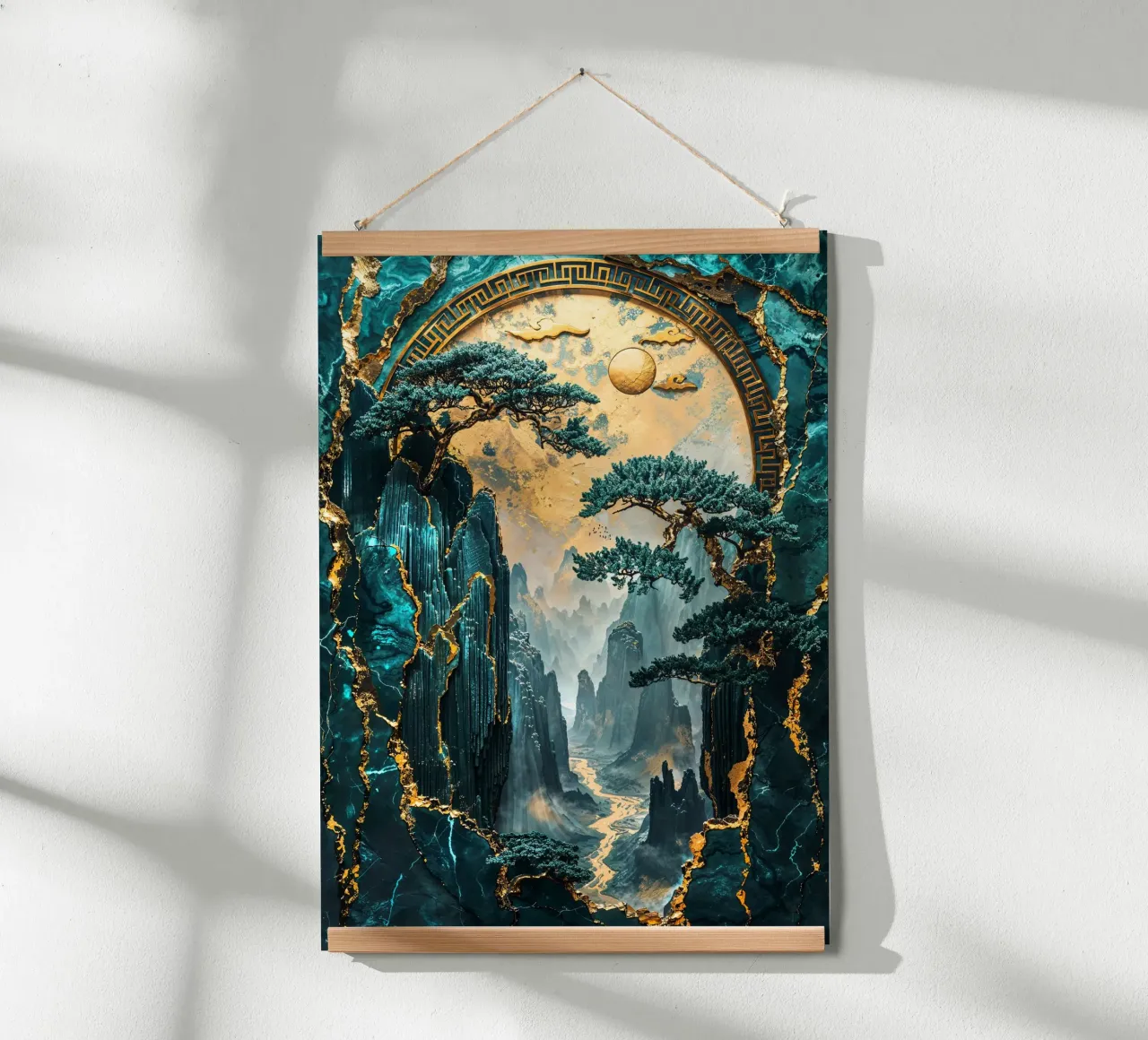 Kintsugi Mountain Realm carta hahnemühle da Pixaverse