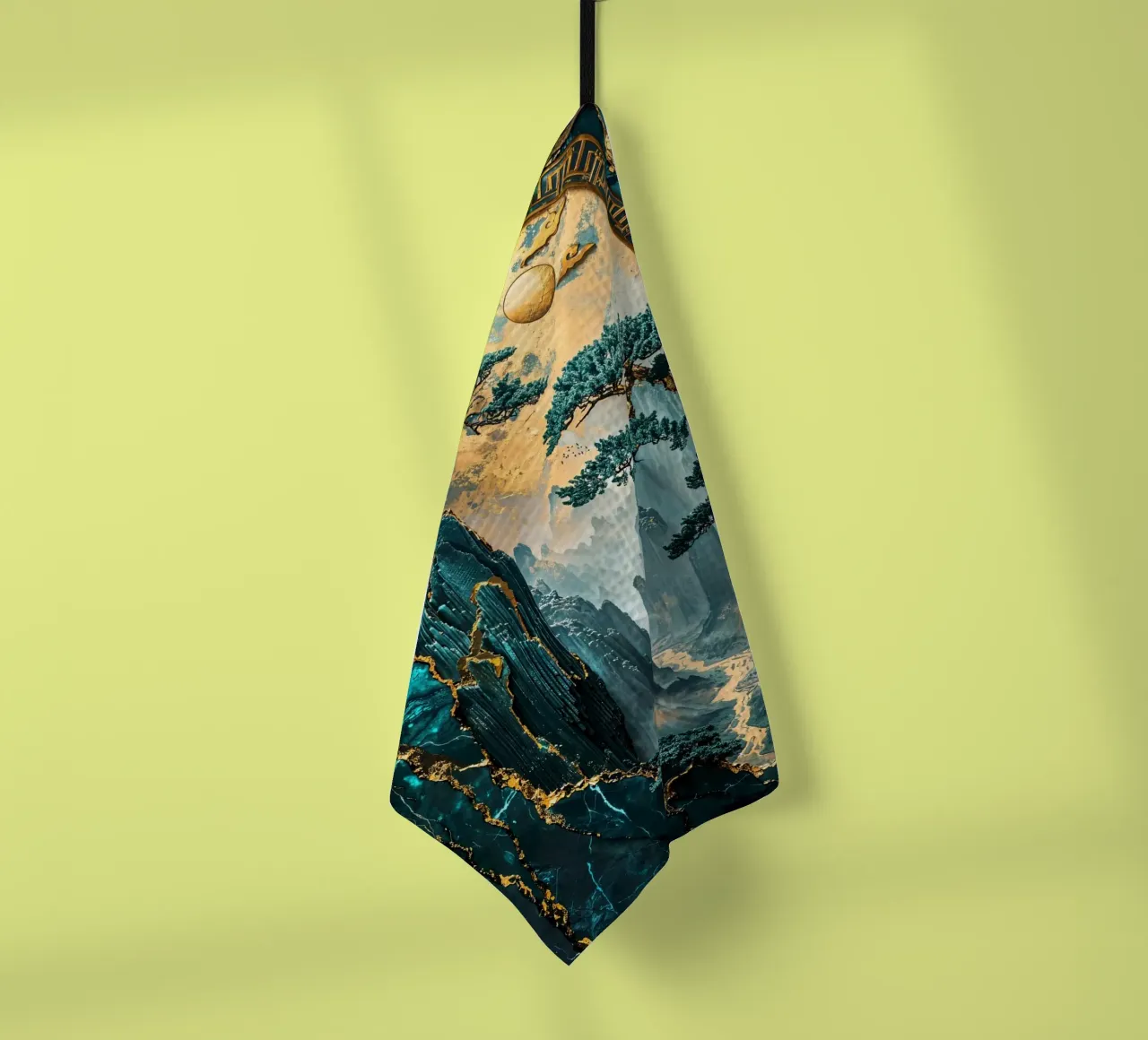 Kintsugi Mountain Realm canovaccio da cucina da Pixaverse