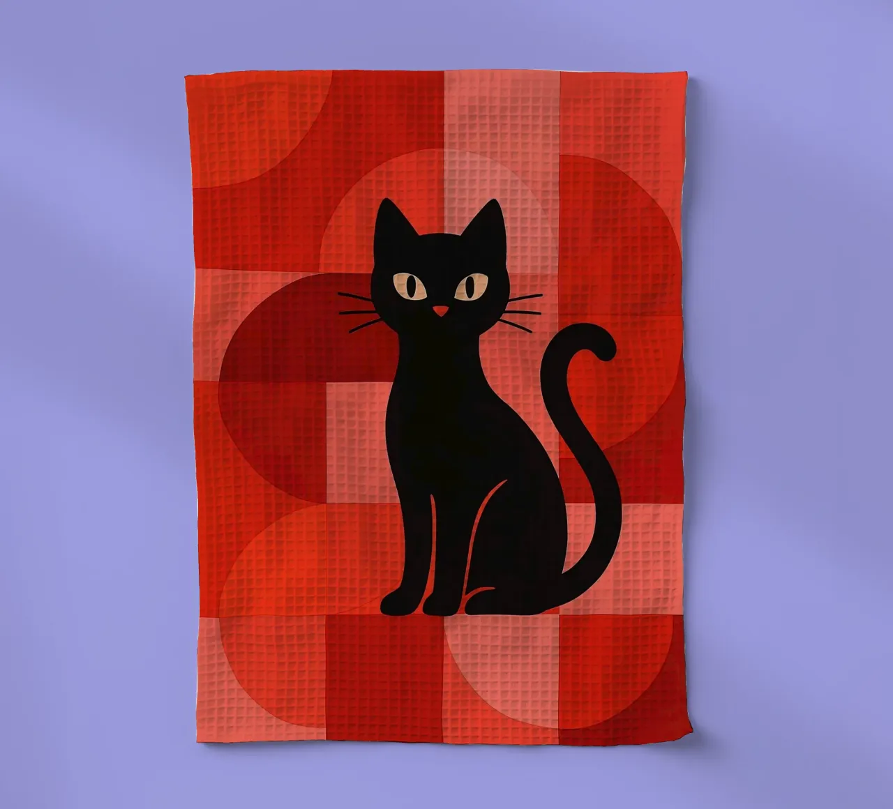 Chat noir torchon de Kaden