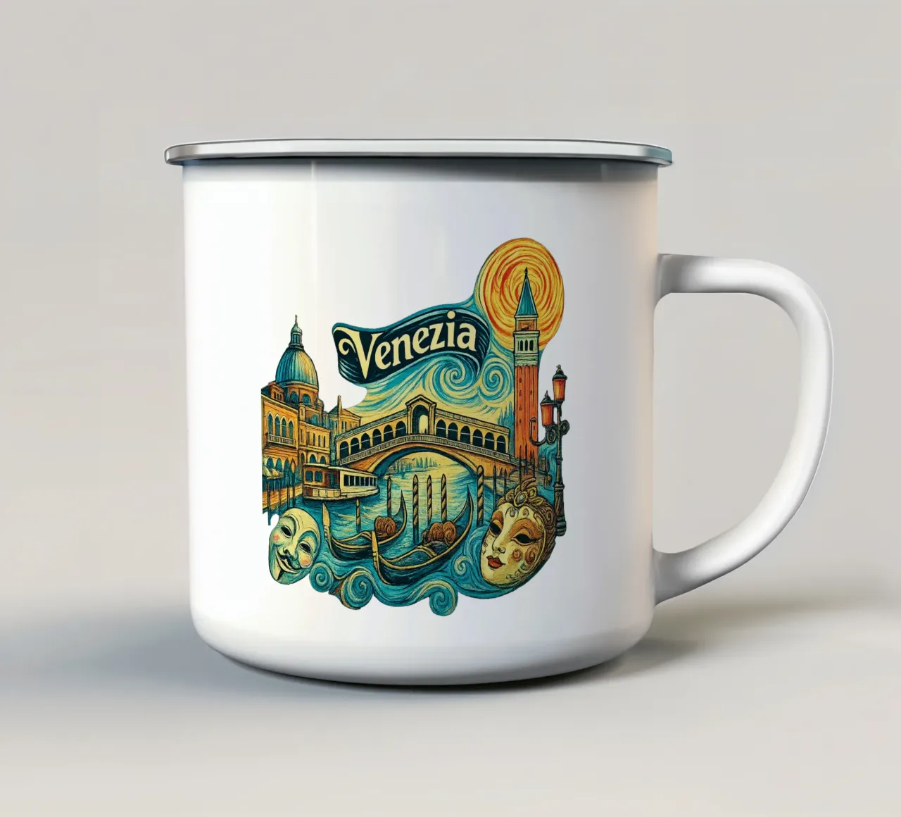 FREE VENICE - VENEDIG tazza in smalto da Vintage Van Gogh
