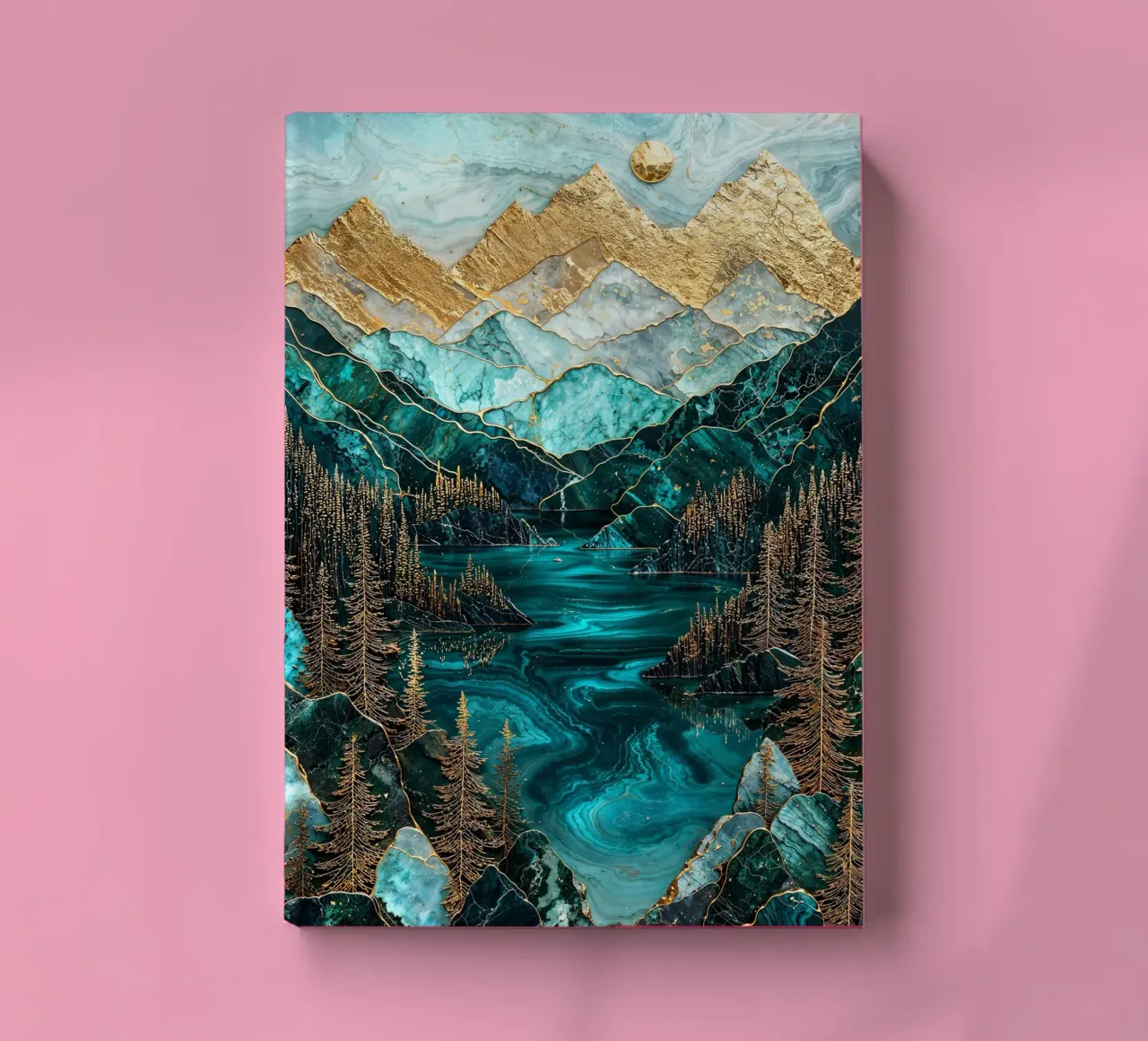 The Lake's Golden Secret notebook by Pixaverse