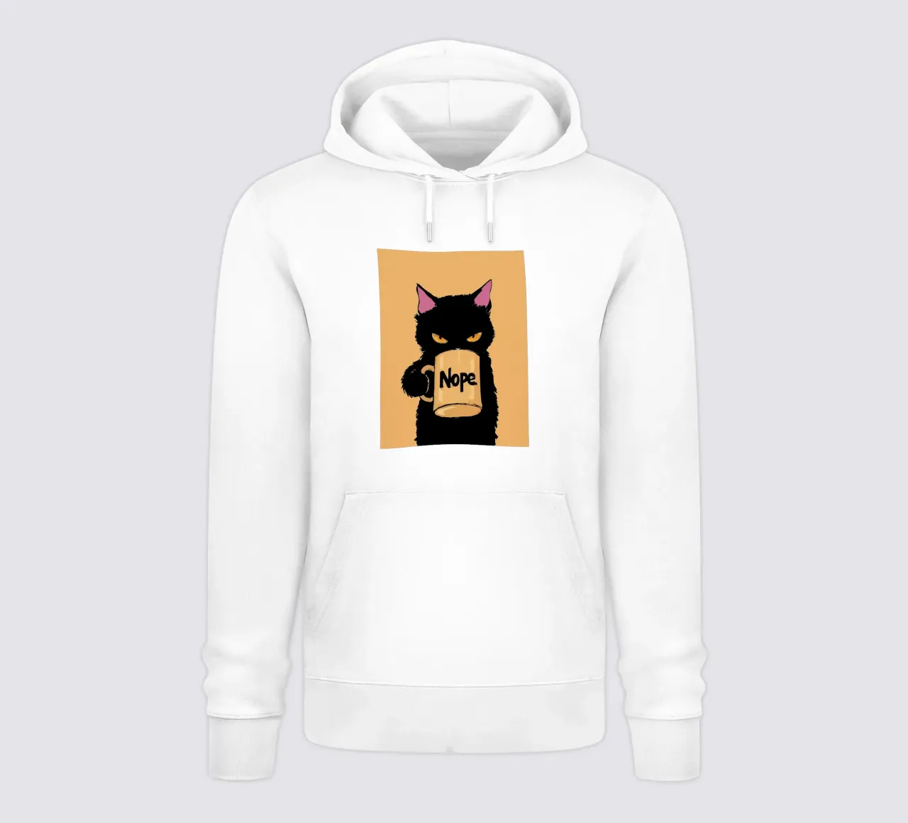 Gatto nero felpa con cappuccio da Kaden