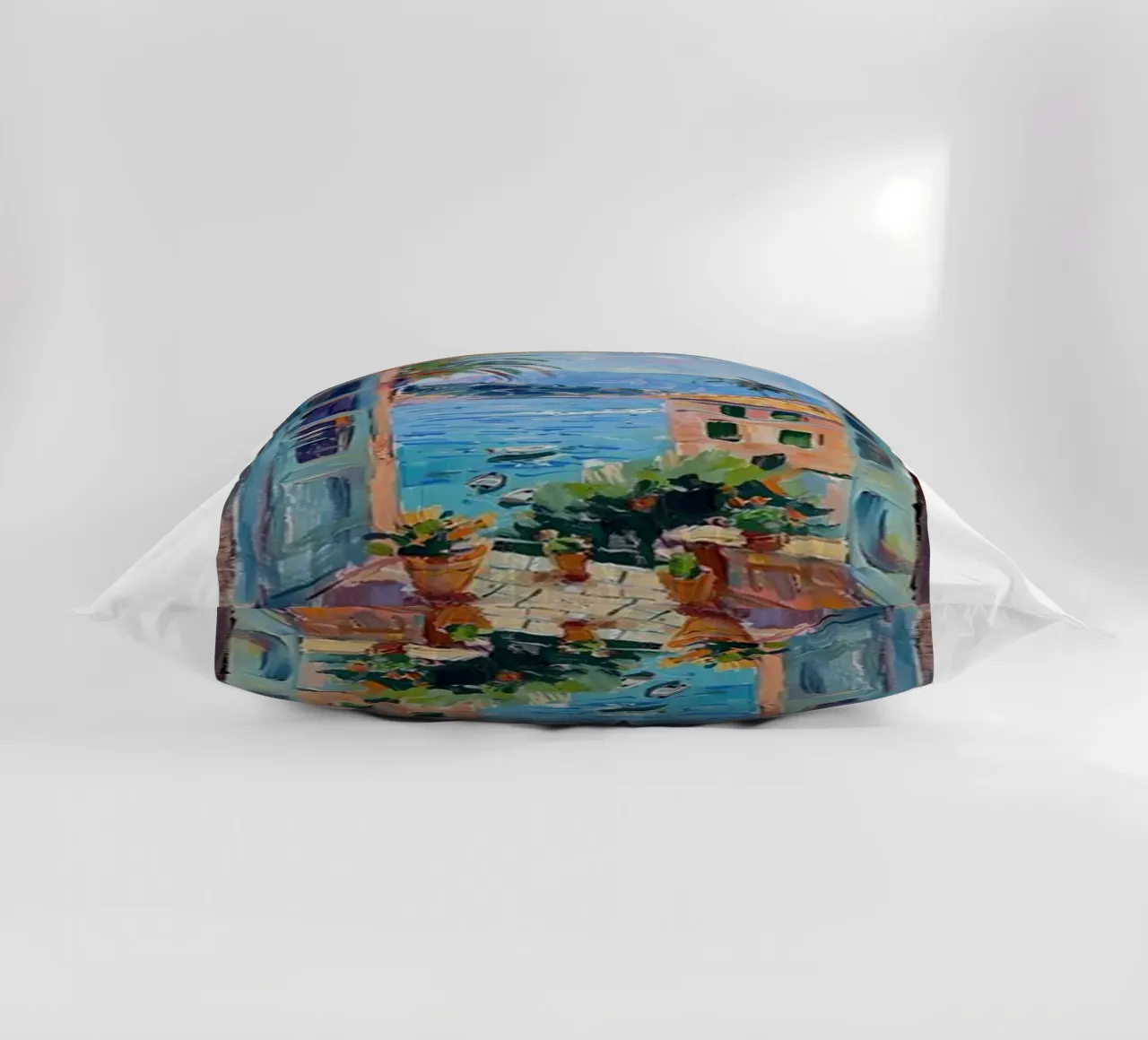 open window see seaside view decorative cushion by briyan shop