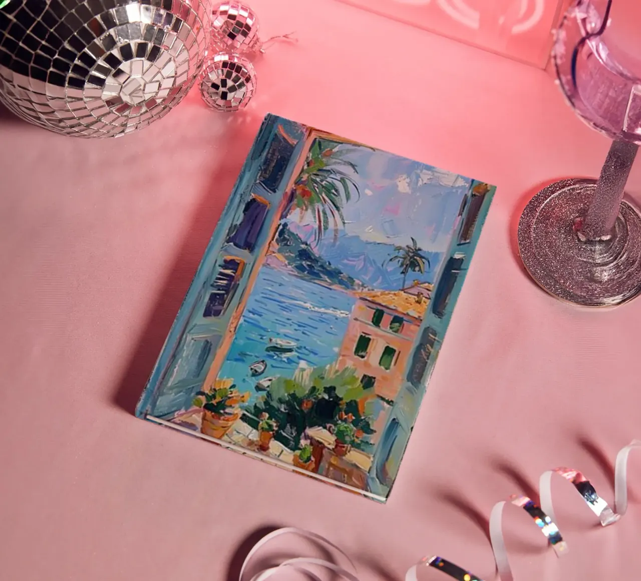 open window see seaside view notebook by briyan shop