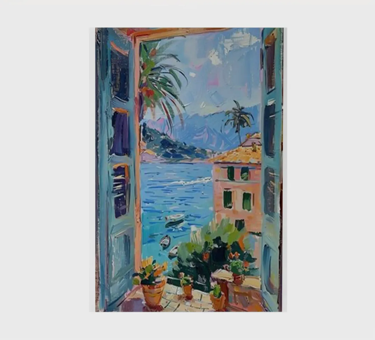 open window see seaside view notebook by briyan shop