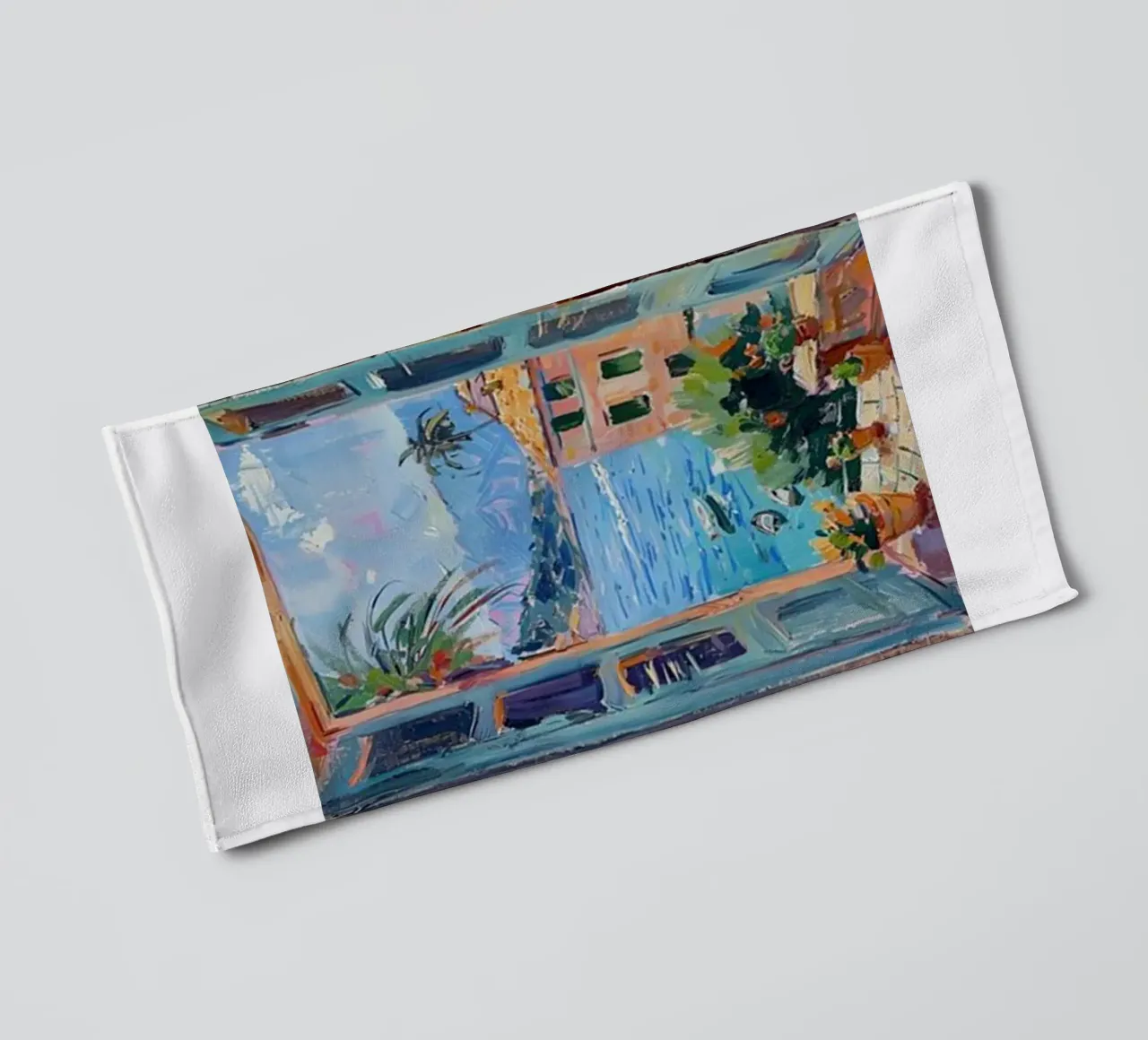 open window see seaside view towel by briyan shop