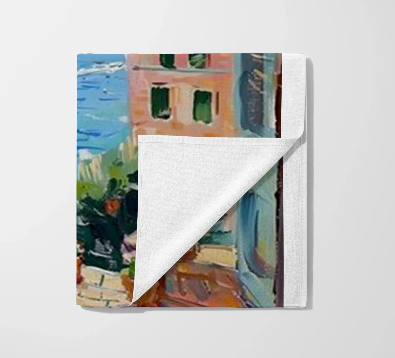 open window see seaside view beach towel by briyan shop