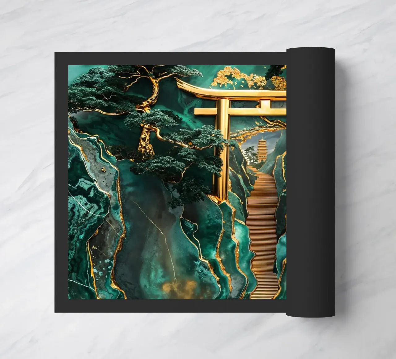 Jade Mountain Torii Path zerbino da Pixaverse