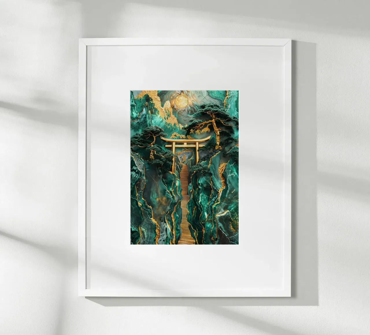 Jade Mountain Torii Path poster da Pixaverse