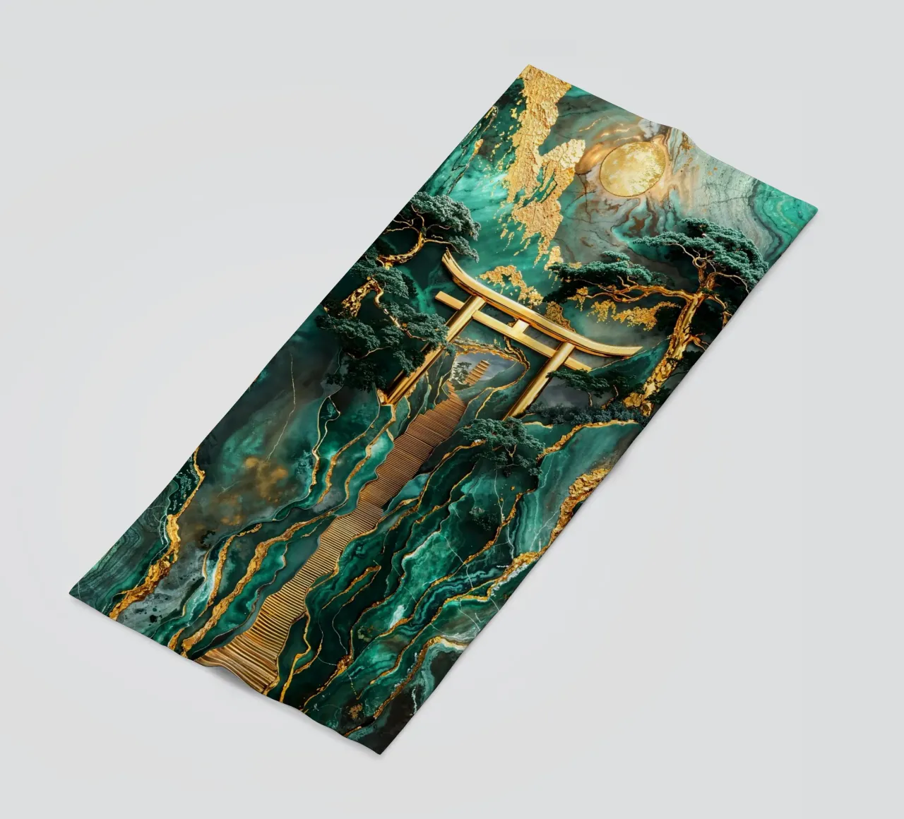 Jade Mountain Torii Path telo mare da Pixaverse