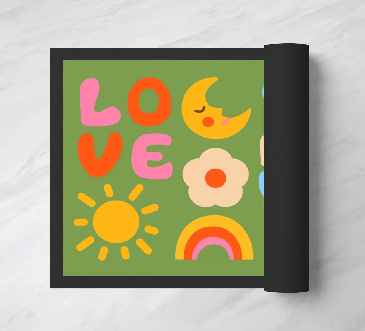 Welcome, Happy Baby! doormat by klossisch