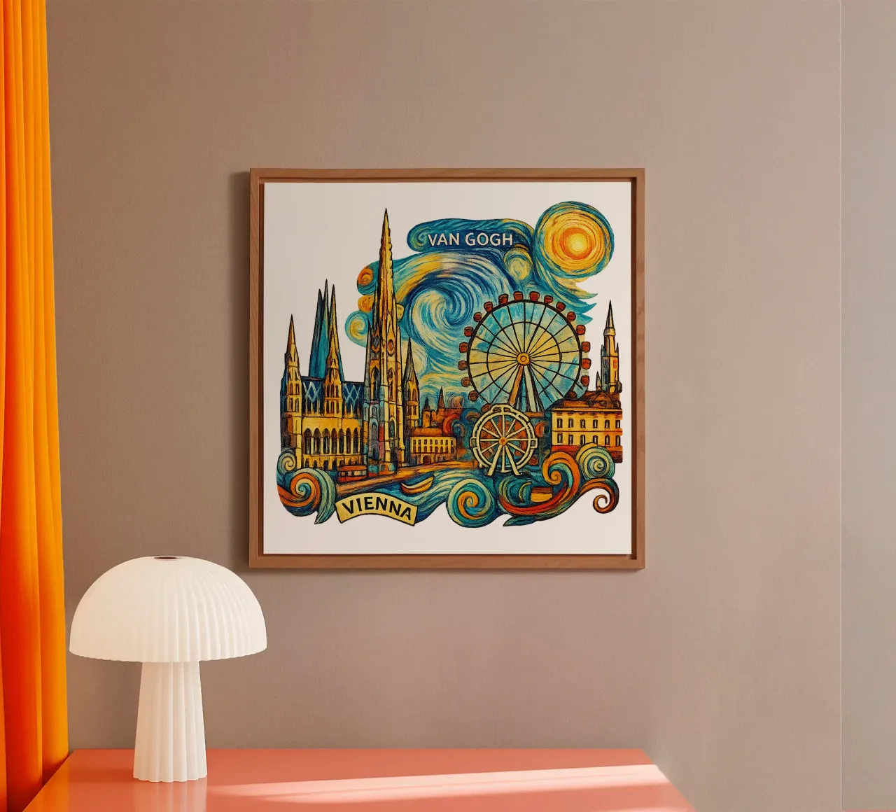 FREE VIENNA alu-dibond by Vintage Van Gogh