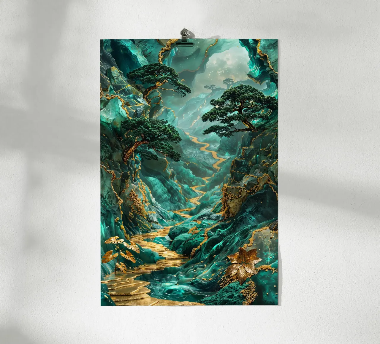 Golden Jungle Path carta hahnemühle da Pixaverse