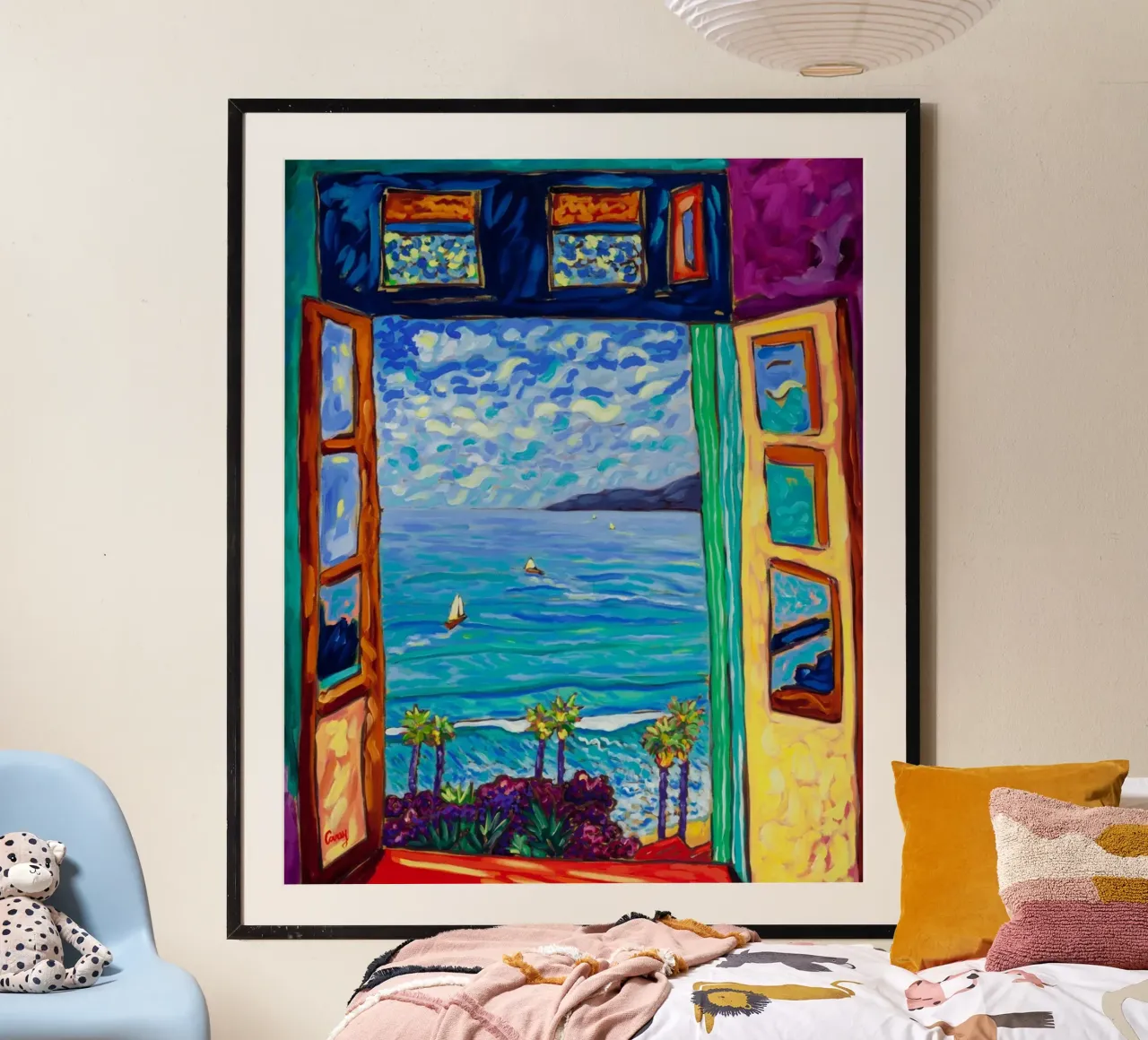 paesaggio marino acqua blu poster da briyan shop