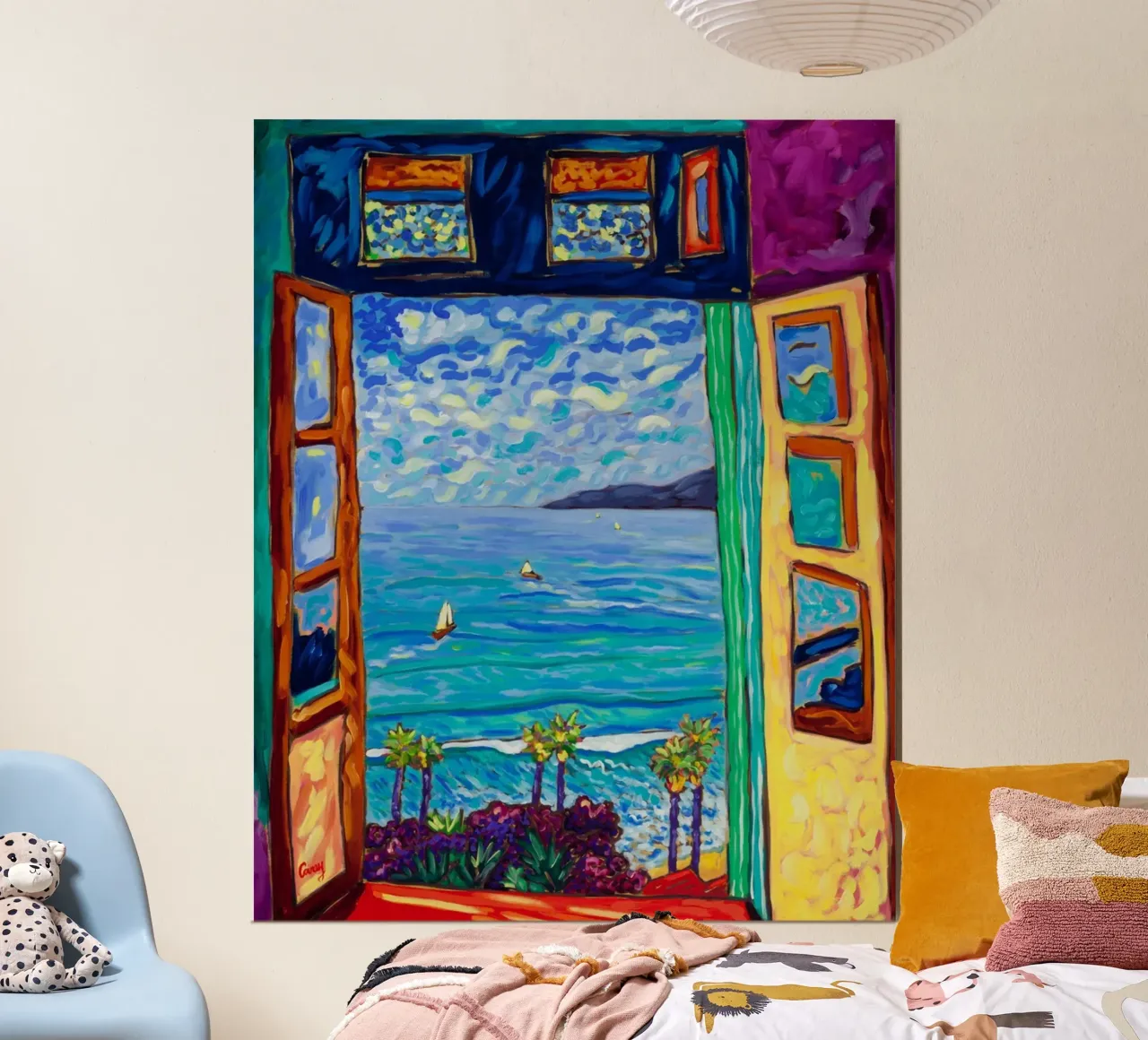 paesaggio marino acqua blu poster da briyan shop