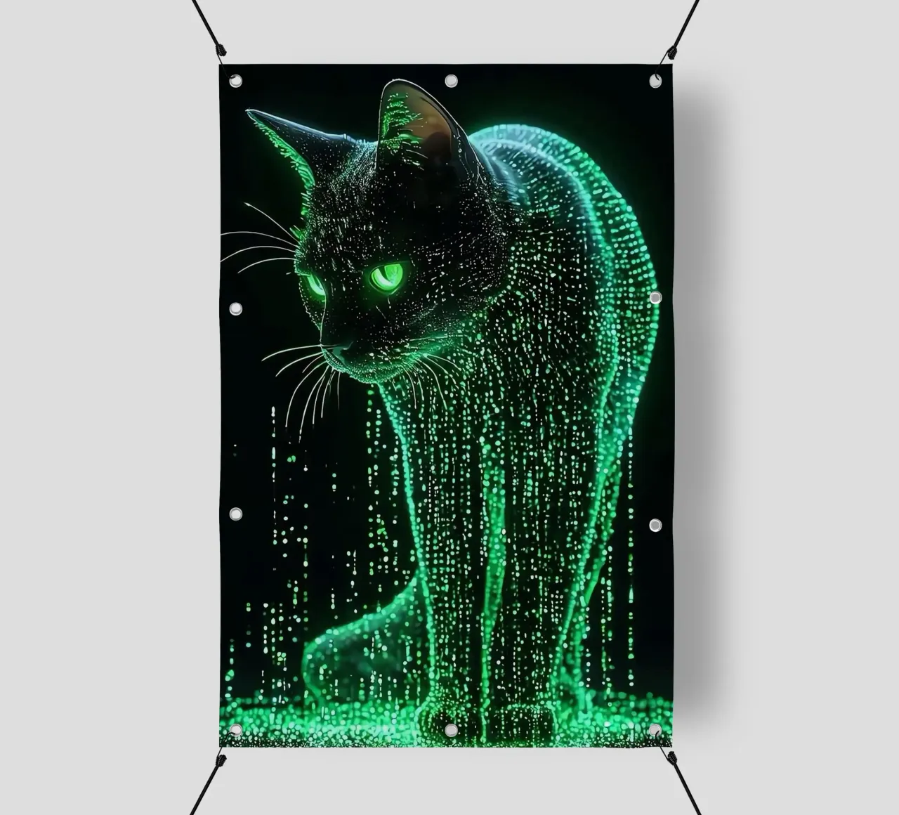 Gatto nero telo in pvc da Kaden