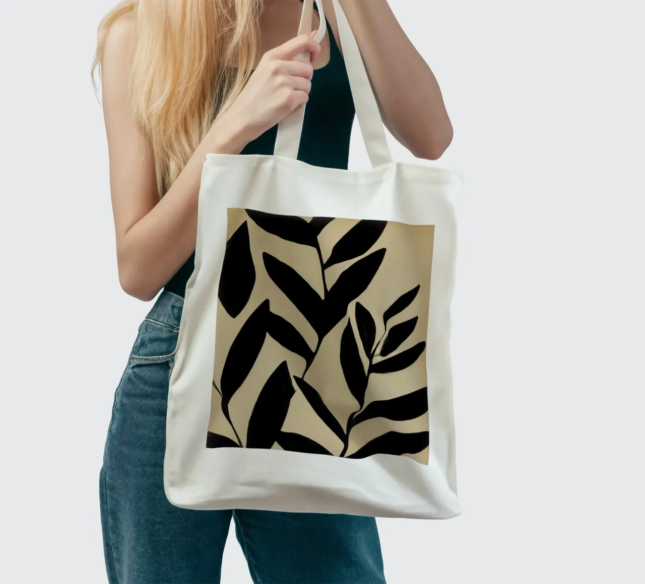 Studio delle ombre borsa in juta da Seed & Signal