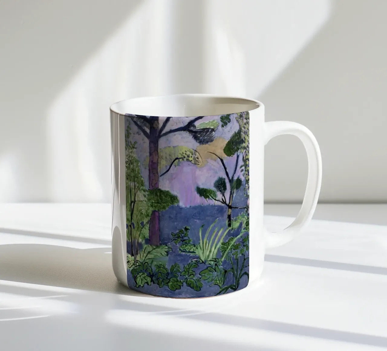 alberi, foglie e arbusti tazza in ceramica da briyan shop