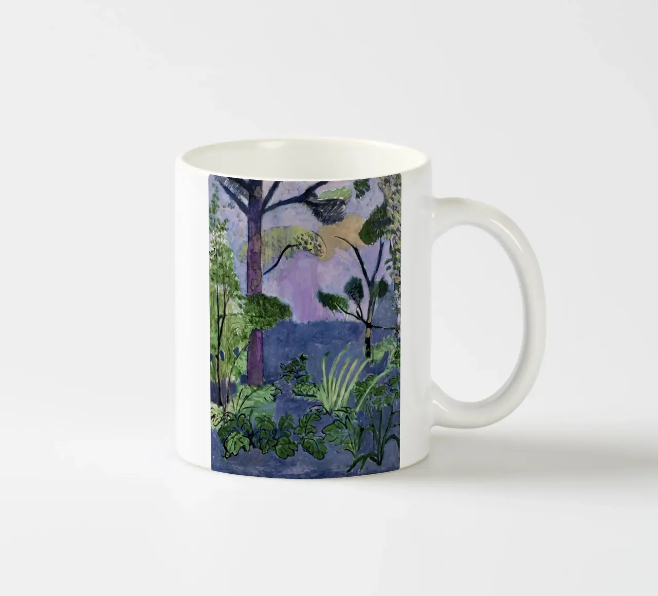 alberi, foglie e arbusti tazza in ceramica da briyan shop