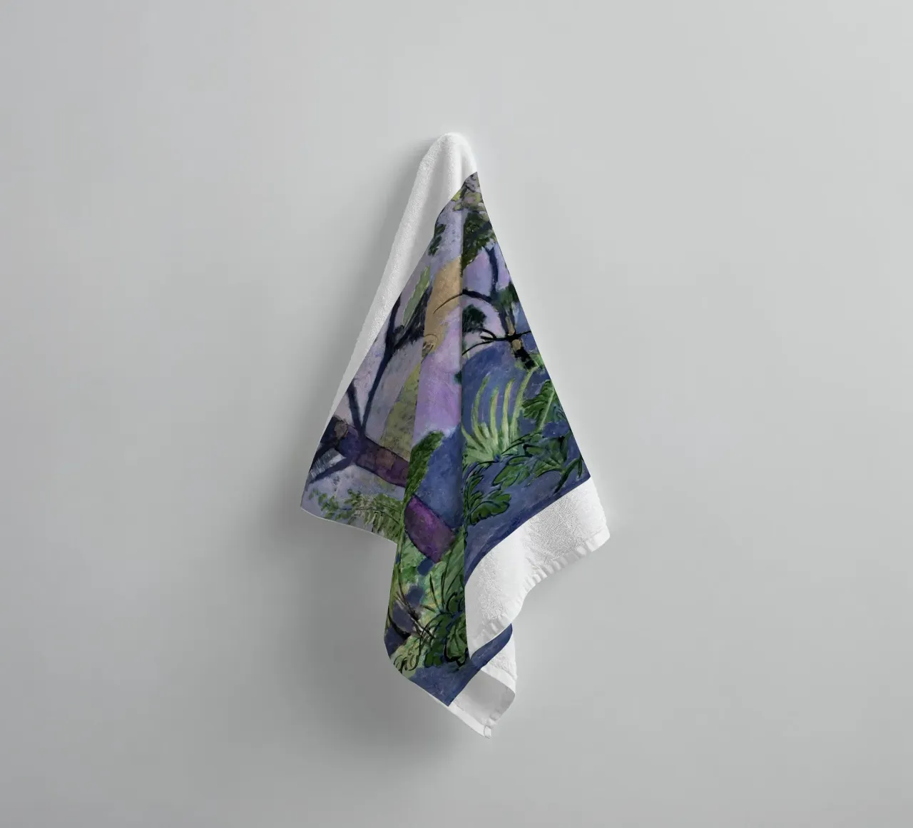 trees, leaves, and shrubs towel by briyan shop