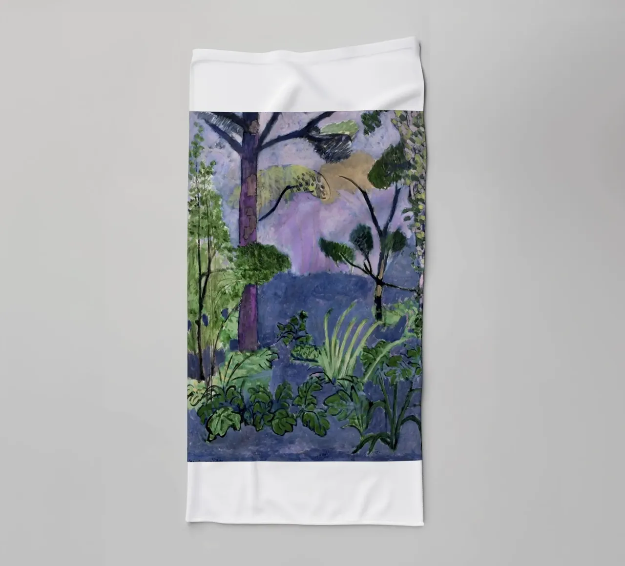 trees, leaves, and shrubs towel by briyan shop