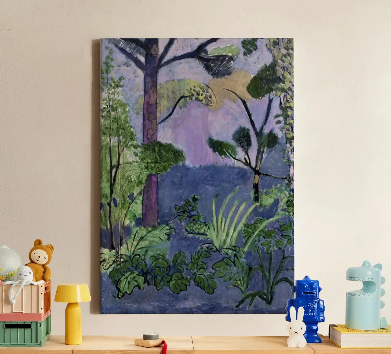 trees, leaves, and shrubs canvas by briyan shop