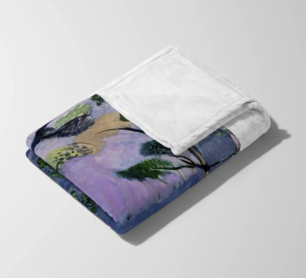 trees, leaves, and shrubs fleece blanket by briyan shop