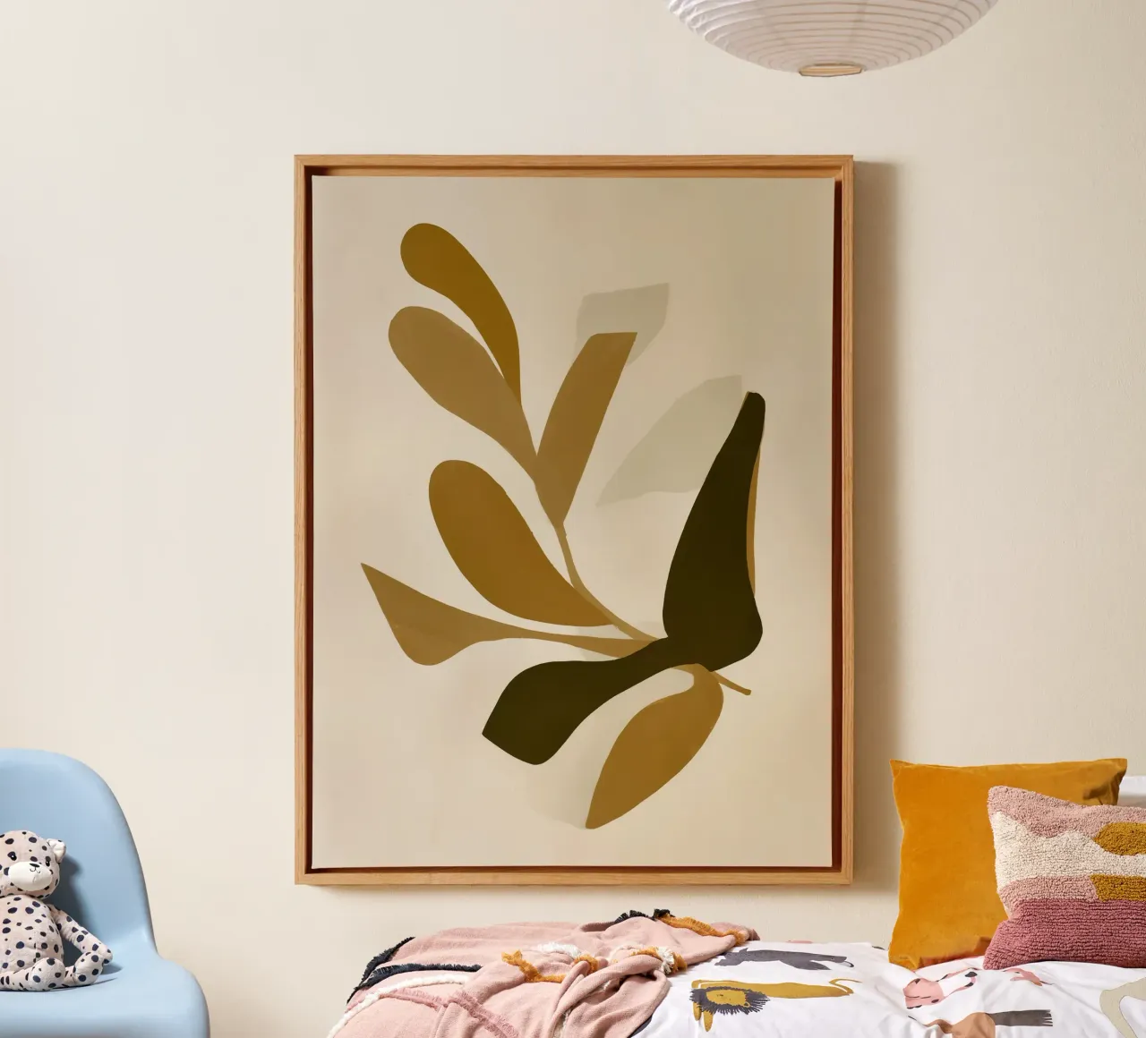 Forme d'oro tela con Cornice a cassetta da Seed & Signal