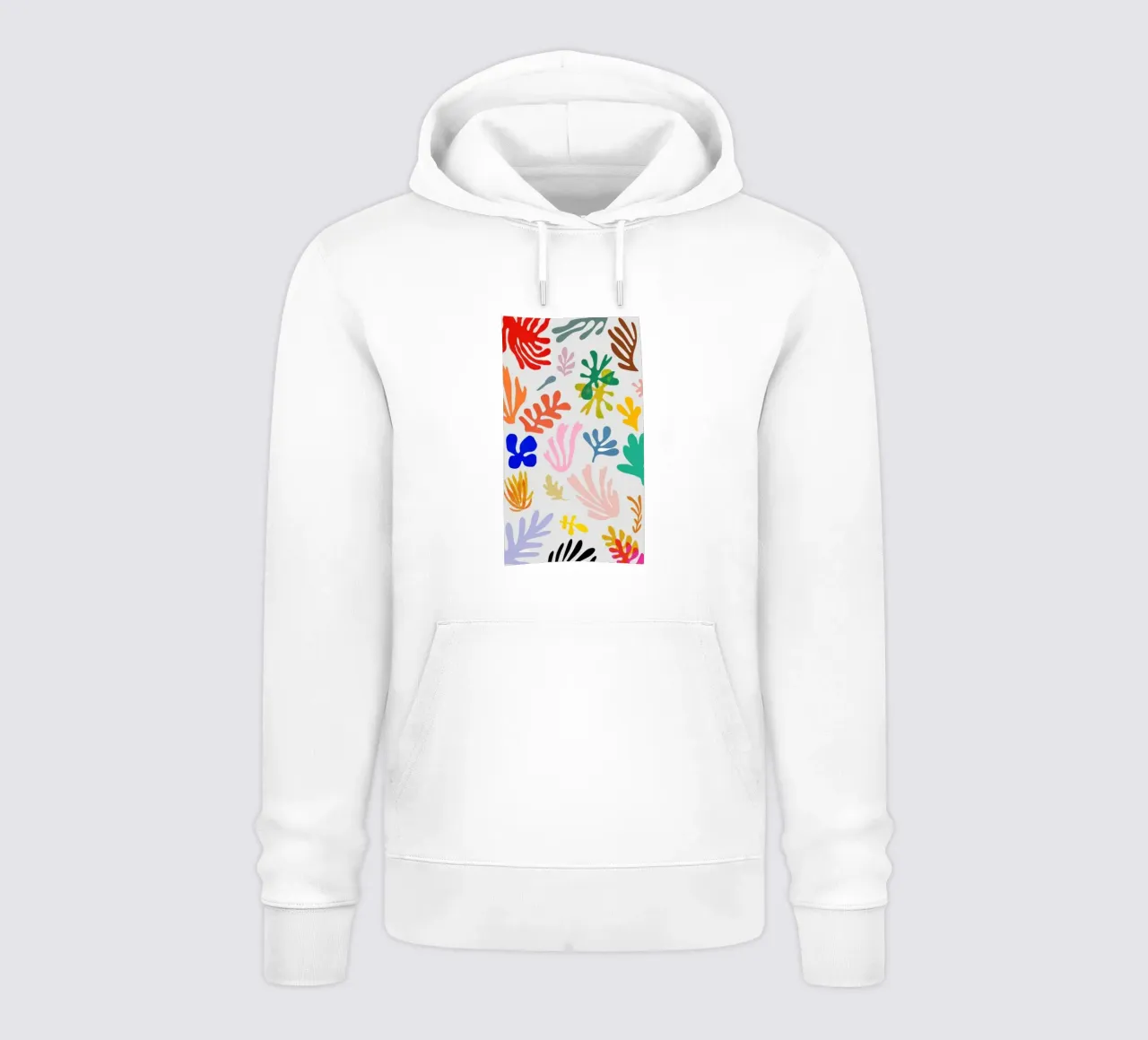foglie stilizzate felpa con cappuccio da briyan shop