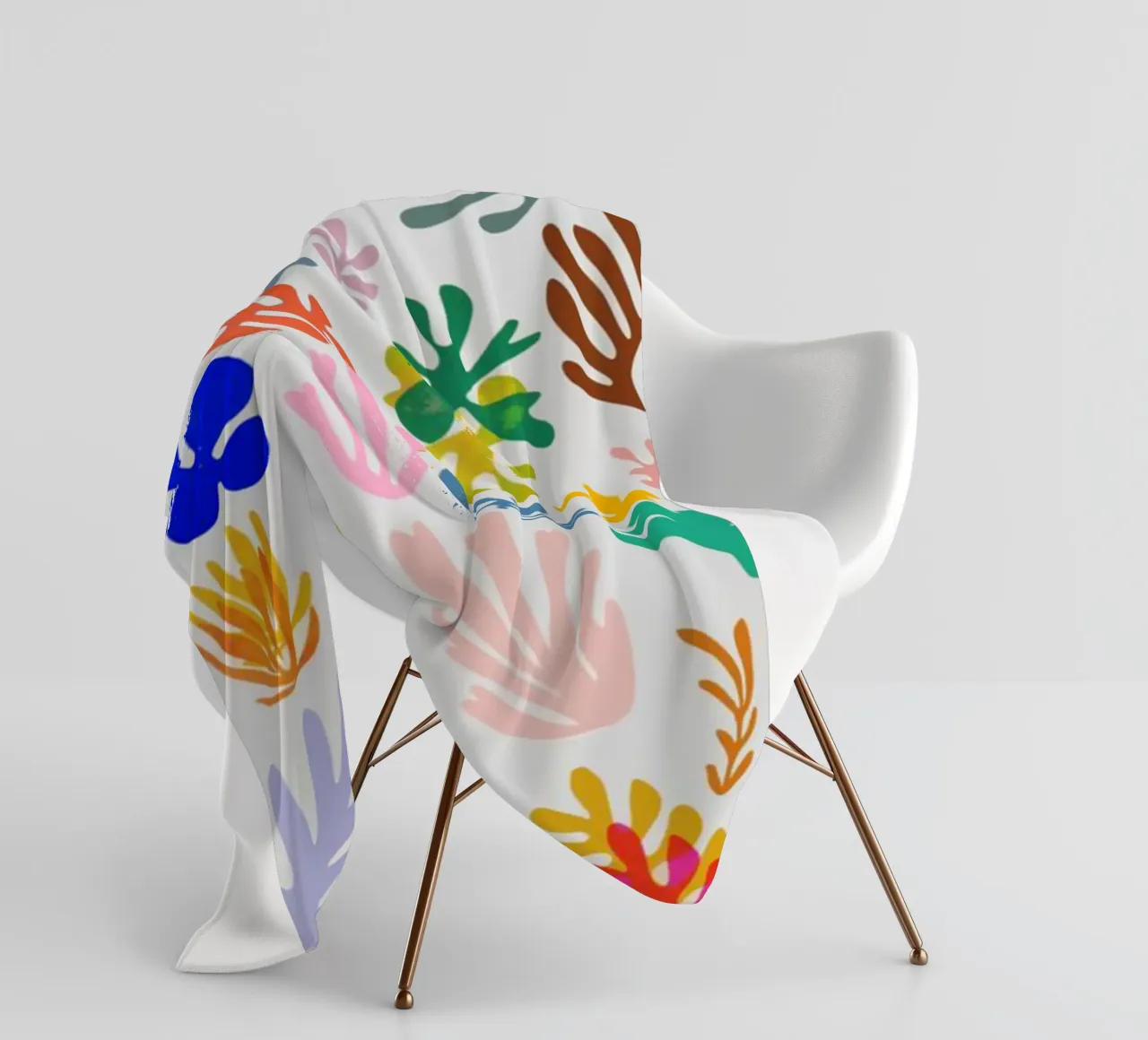 foglie stilizzate coperta in pile da briyan shop