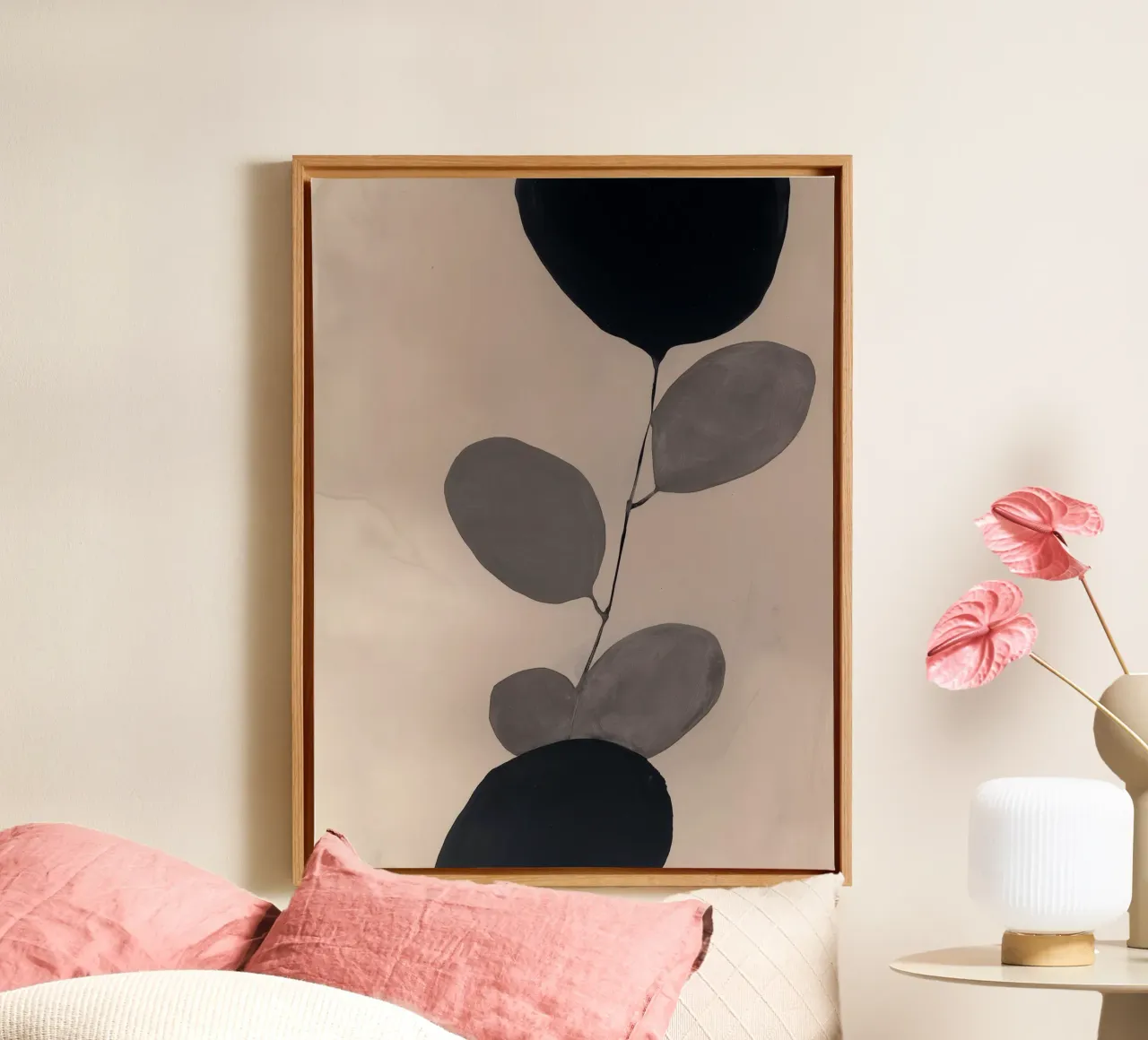 Muted Eclipse canvas by Seed & Signal