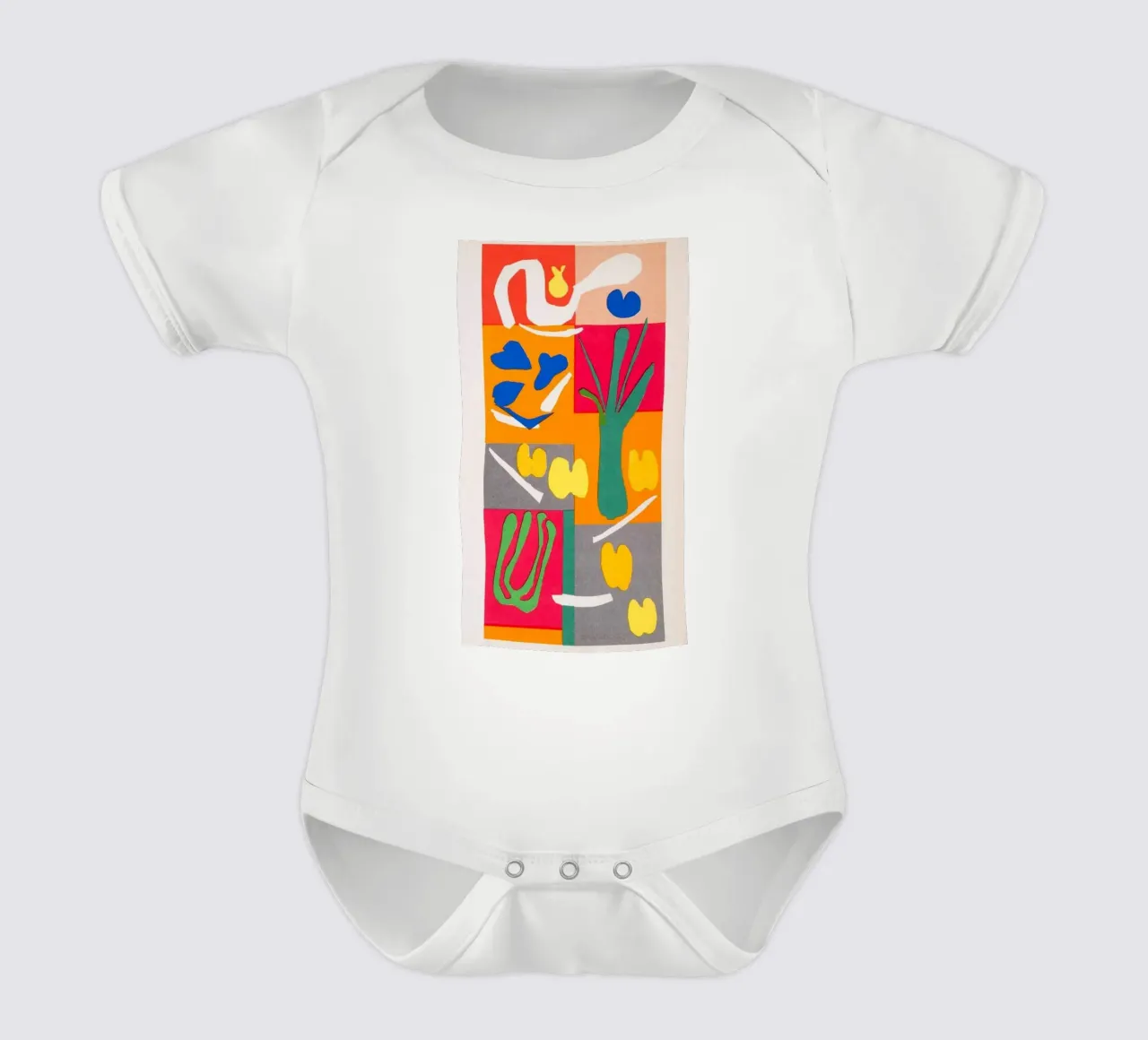 Orangenblattsegmente Kurzarm Babybody von briyan shop