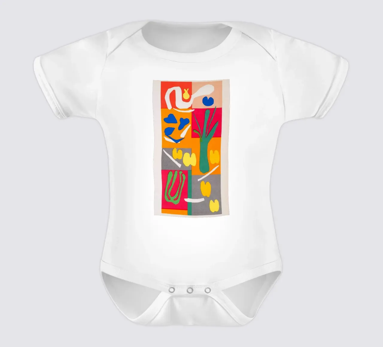 Orangenblattsegmente Kurzarm Babybody von briyan shop