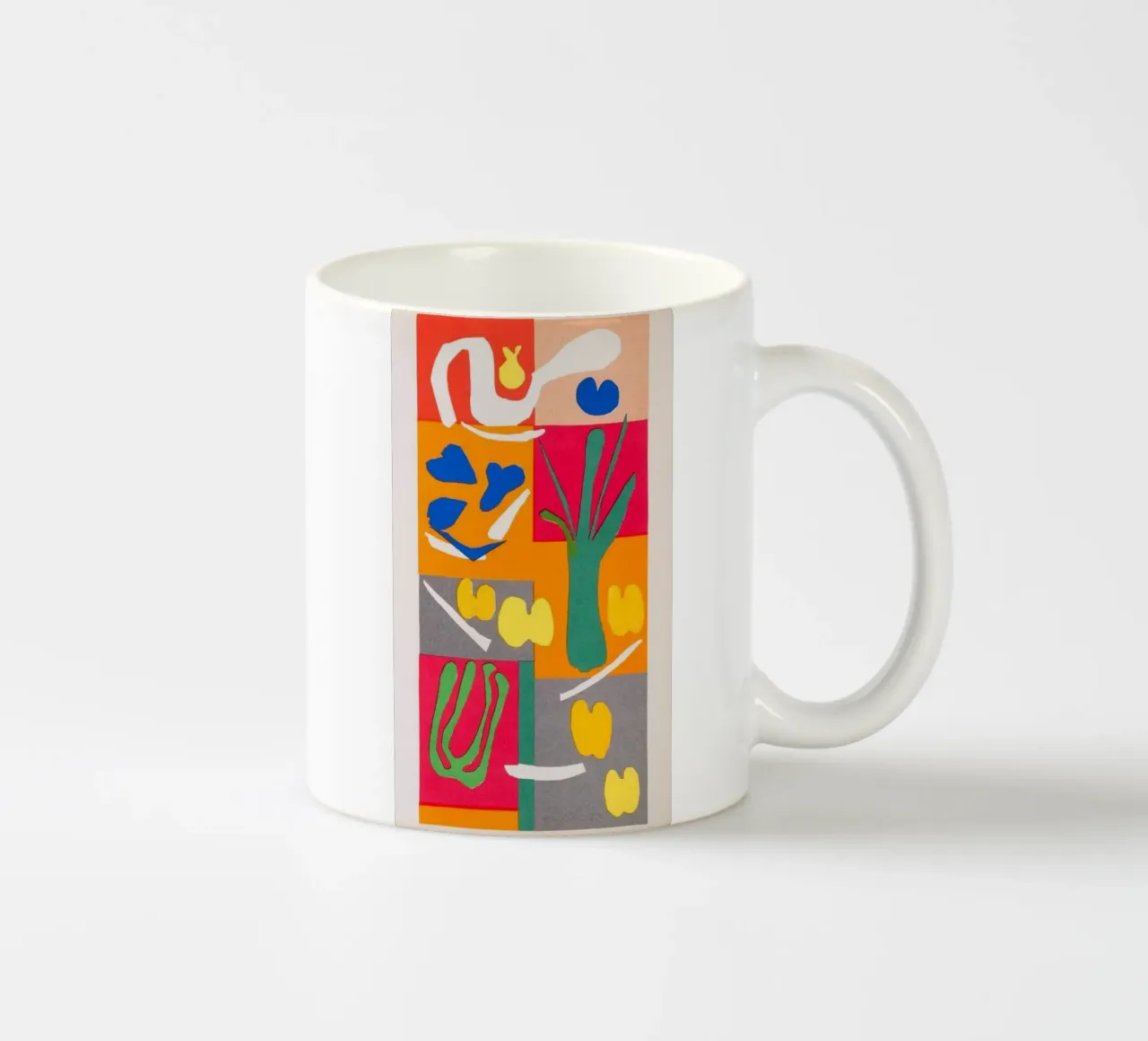 spicchi di foglie d'arancia tazza in ceramica da briyan shop