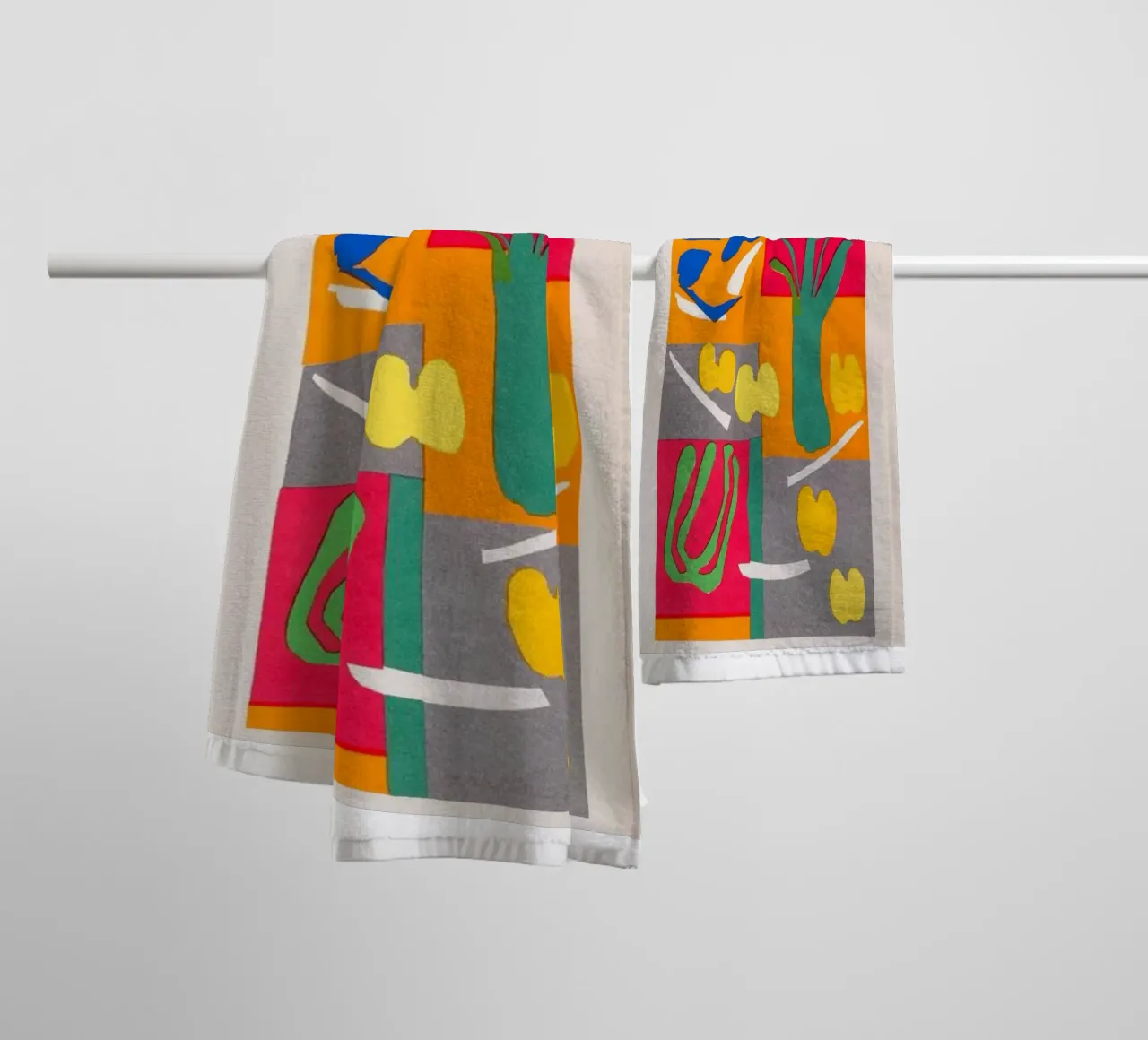 Orangenblattsegmente Handtuch von briyan shop