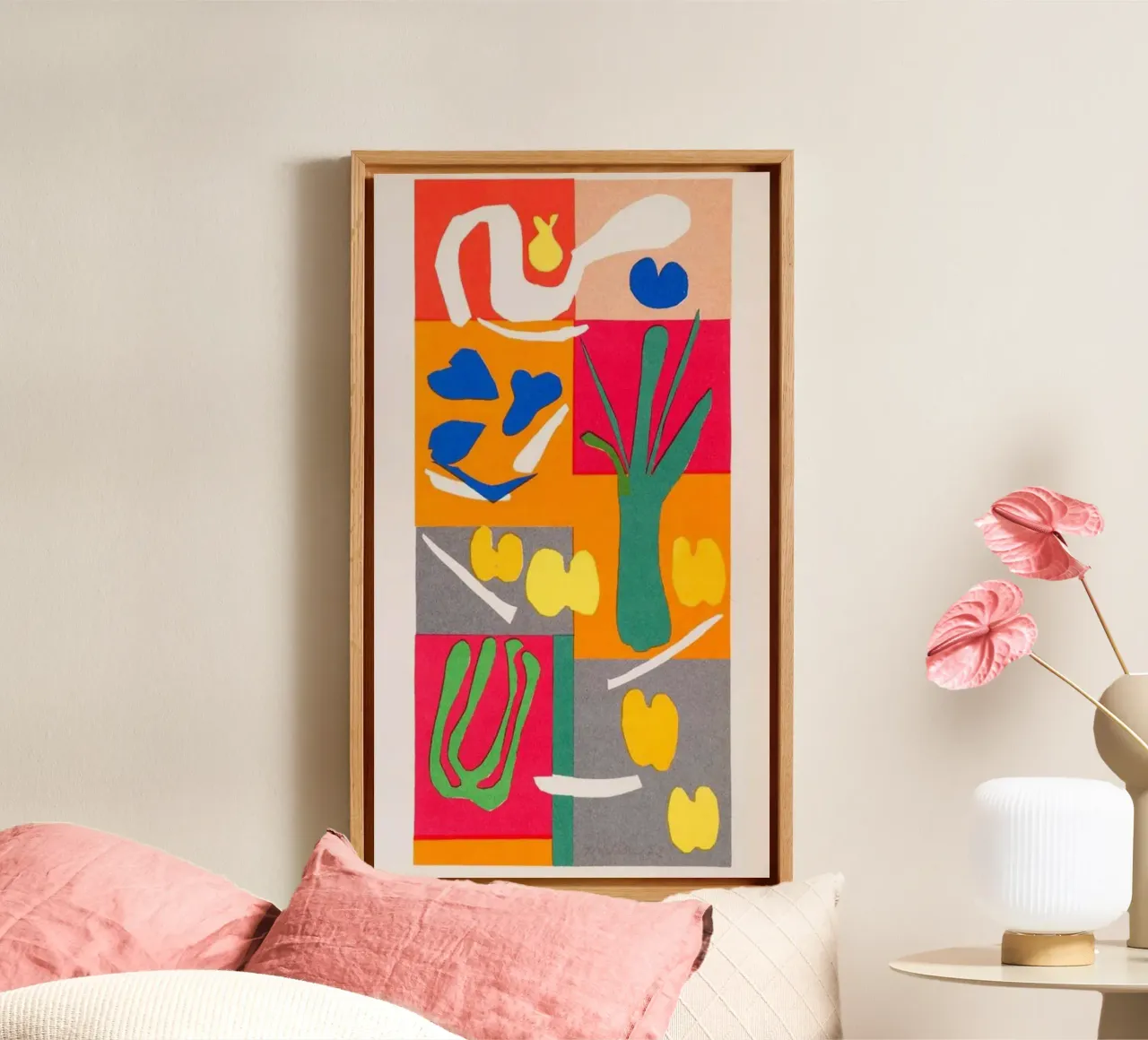 Orangenblattsegmente Leinwand von briyan shop