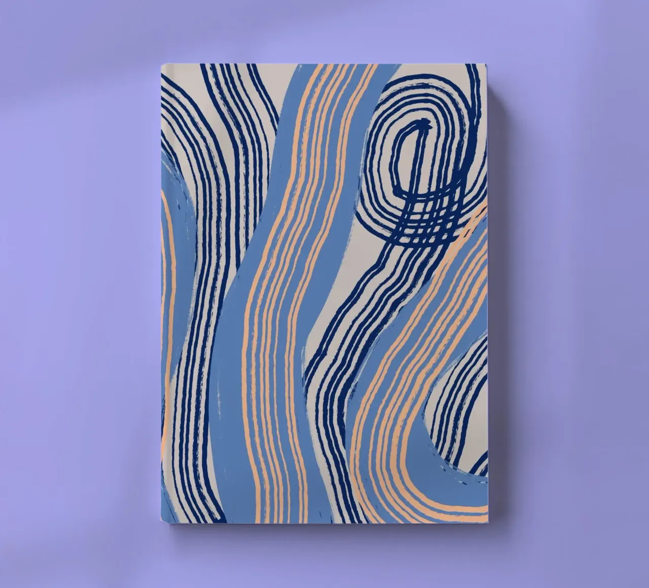 Line abstraction 24 notebook by Little Dean