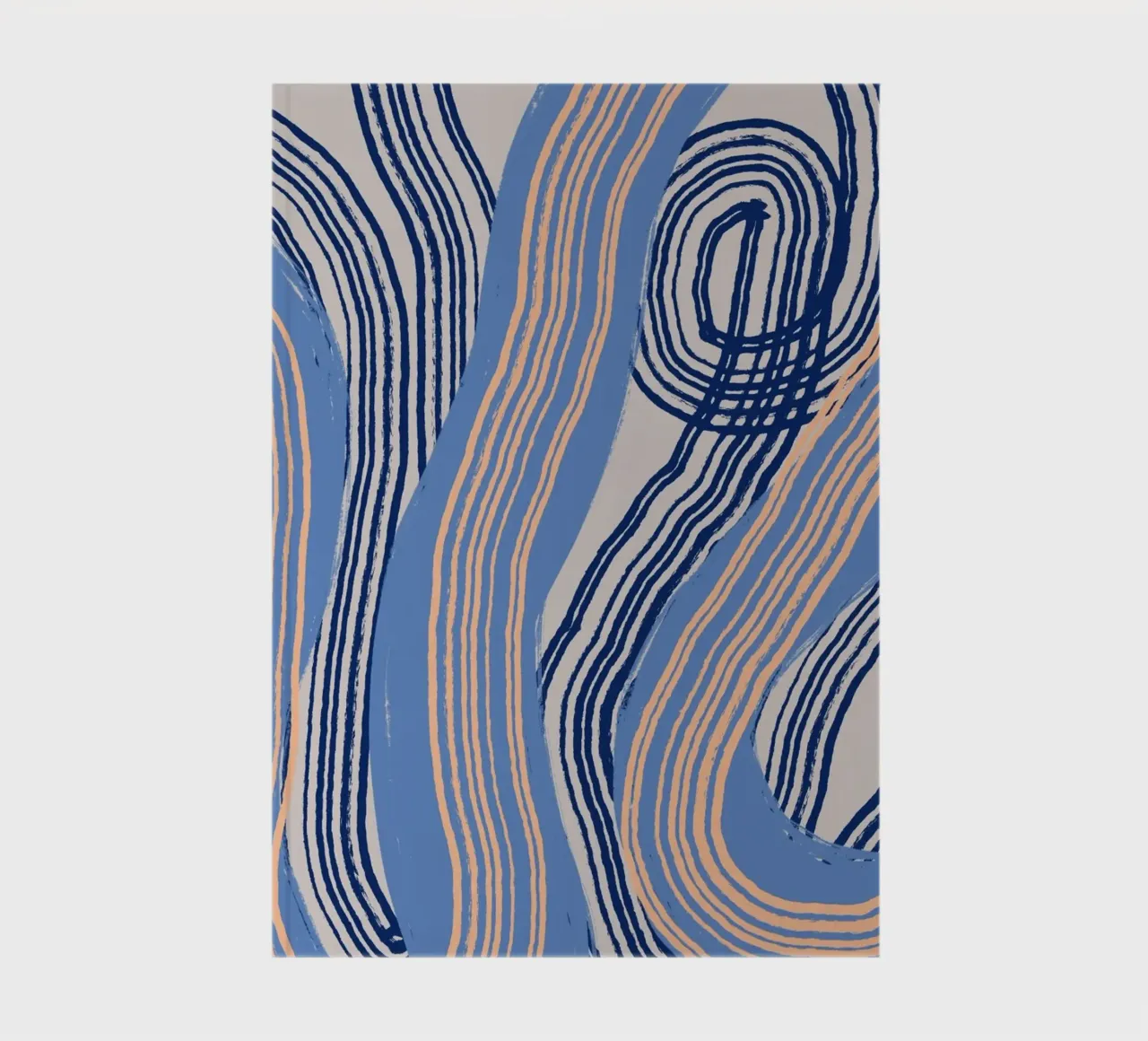 Line abstraction 24 notebook by Little Dean