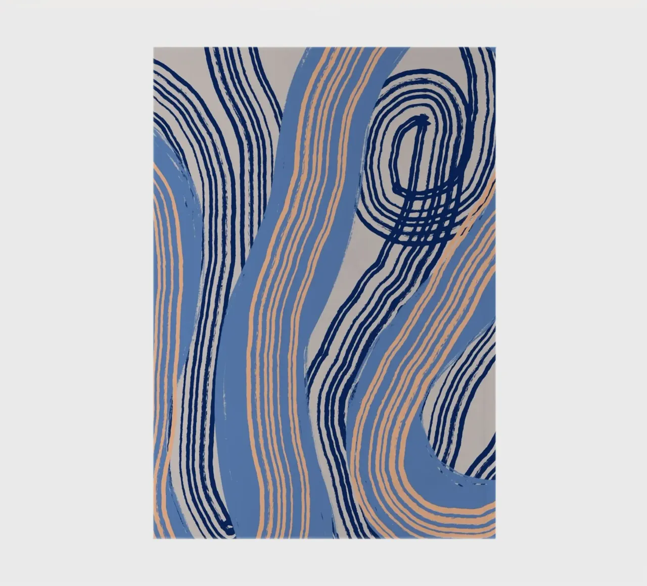 Line abstraction 24 notebook by Little Dean