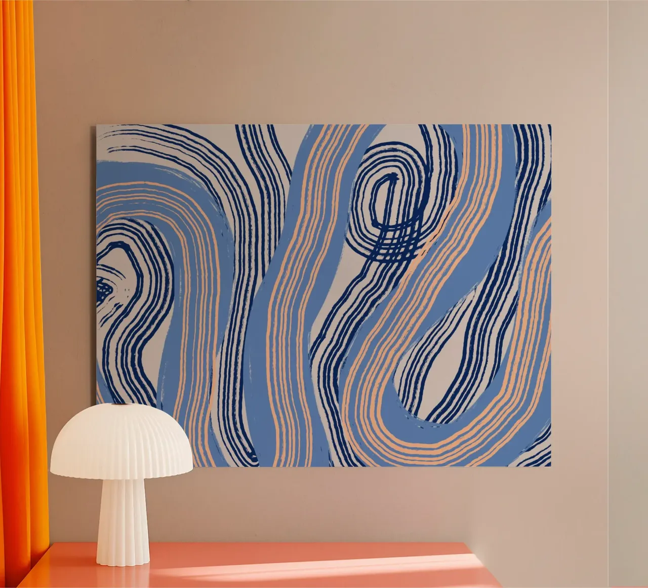 Astrazione delle linee 24 alluminio dibond da Little Dean