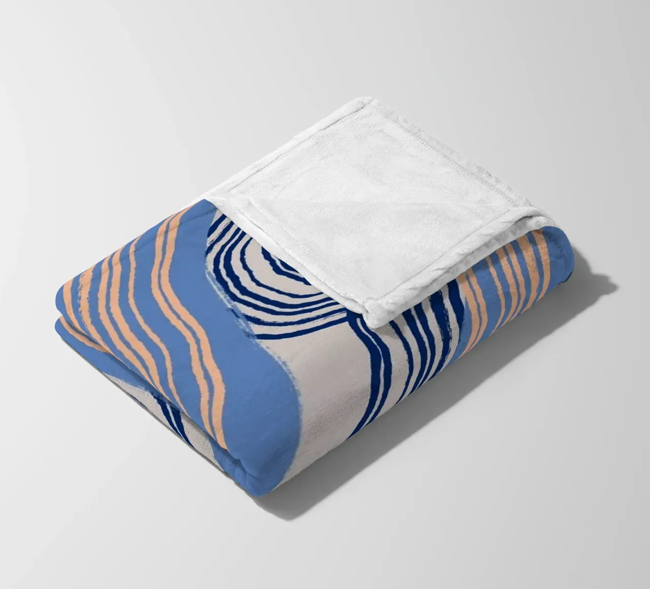 Astrazione delle linee 24 coperta in pile da Little Dean