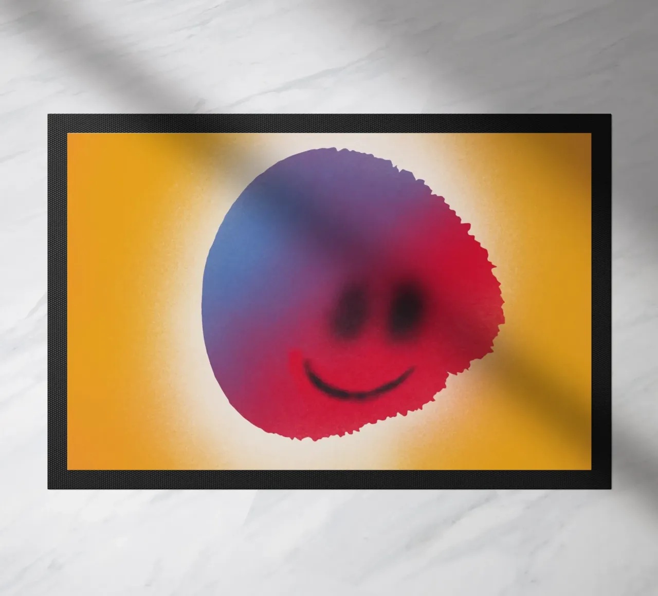 Sun smiley doormat by Little Dean