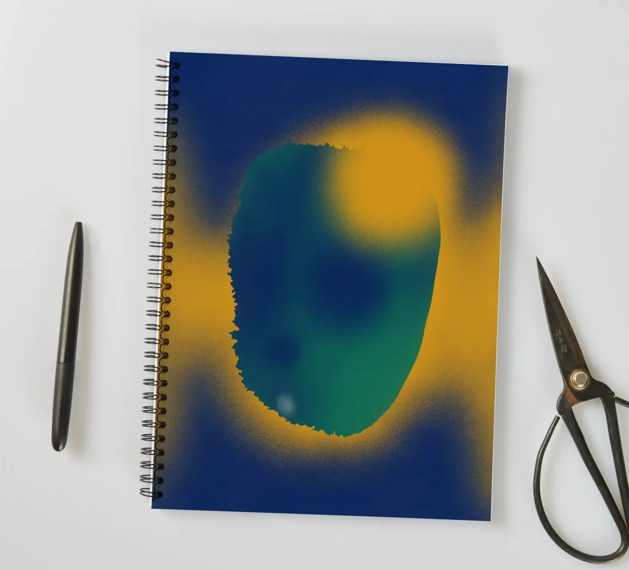 Cosmic composition 07 spiral notebook by Little Dean