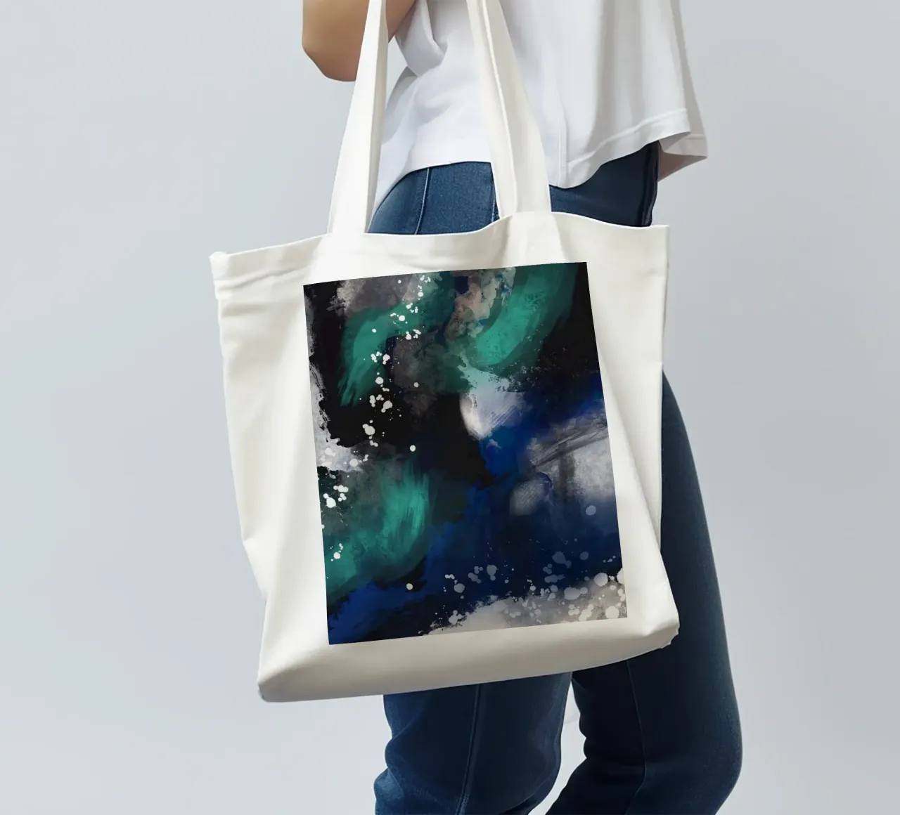 Tonalità di nero borsa in juta da Little Dean