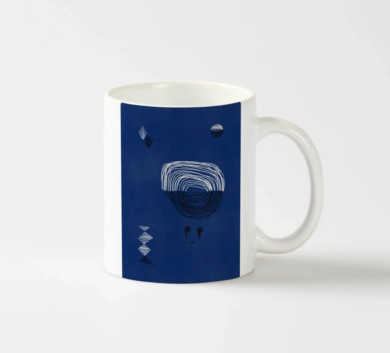 Zen composition 10 ceramic mug by Little Dean