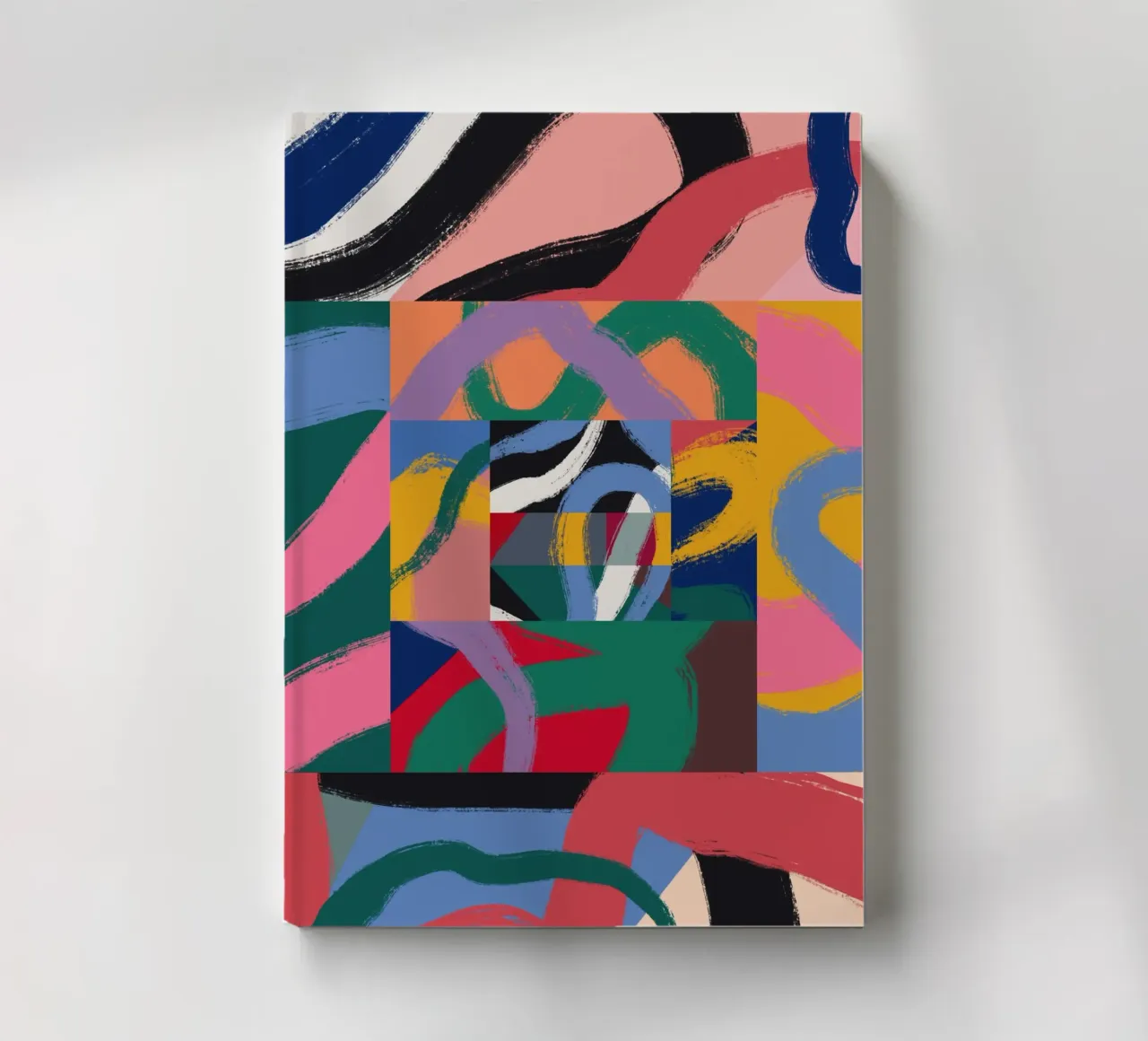 Maximalist abstract notebook by Little Dean
